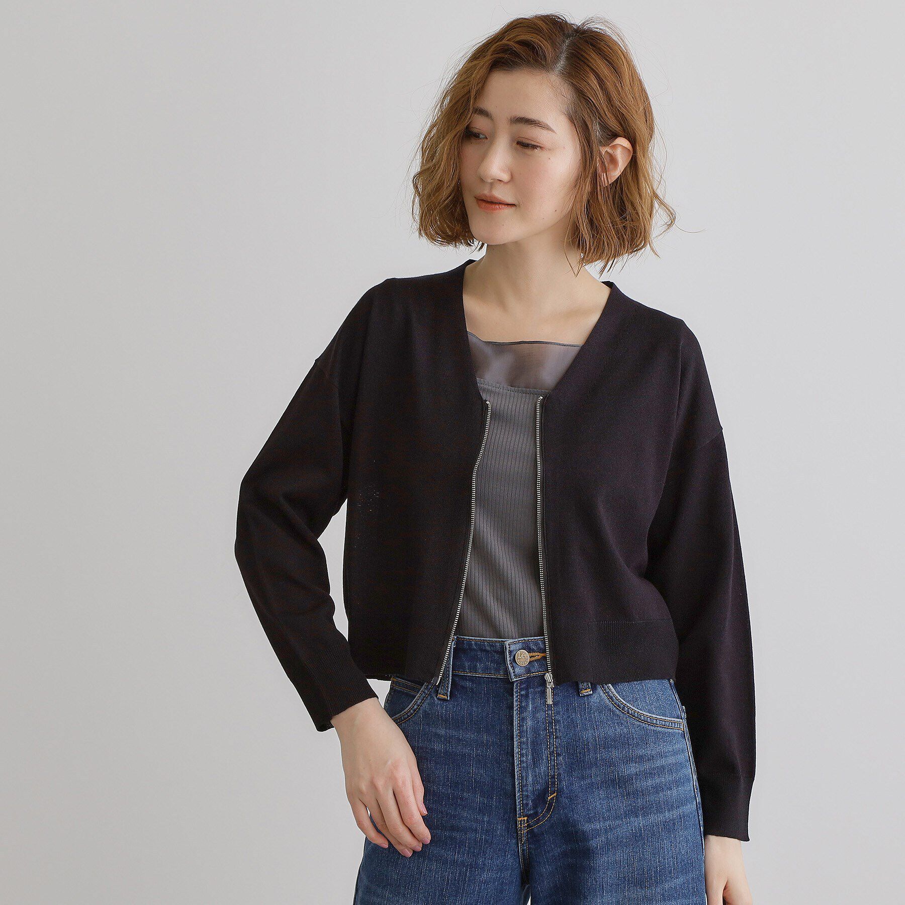 grove「シアードッキングタンクトップ」|キャミソール|