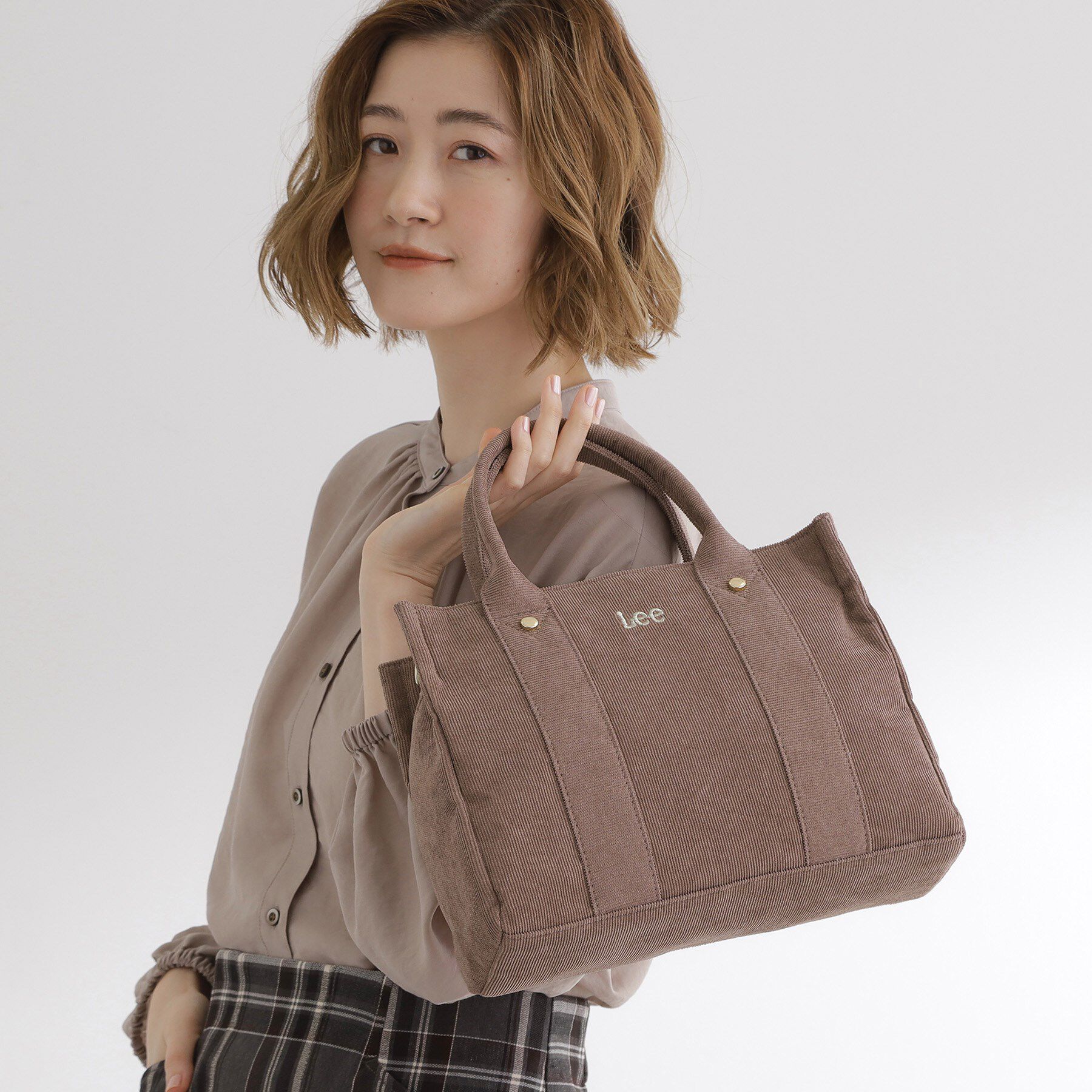 grove「【Lee別注】コーデュロイスクエアトート」|トートバッグ|