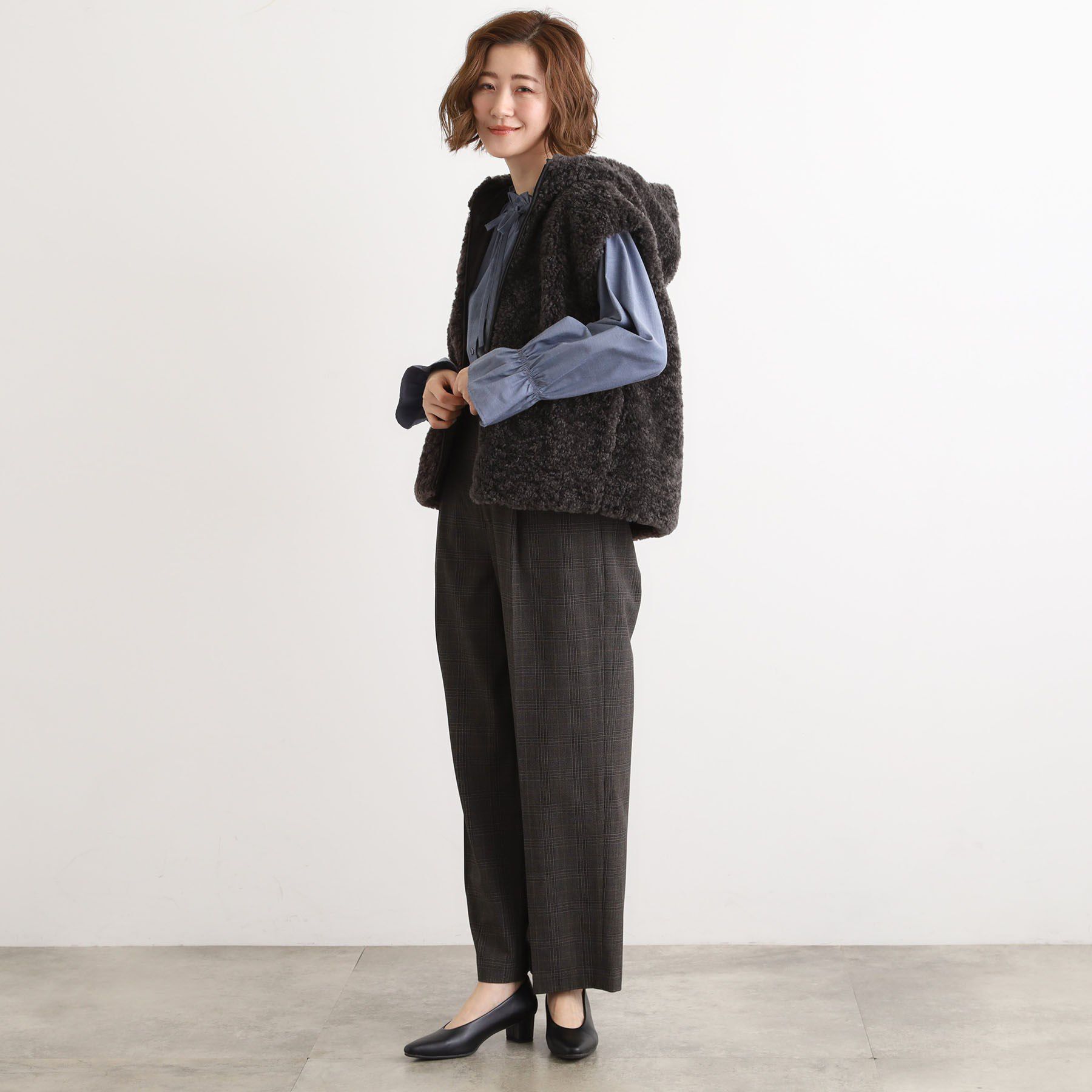 grove「【名品アウター/3WAY・はっ水】ボアライナー付マウンテンパーカ」|ブルゾン・スタジャン|