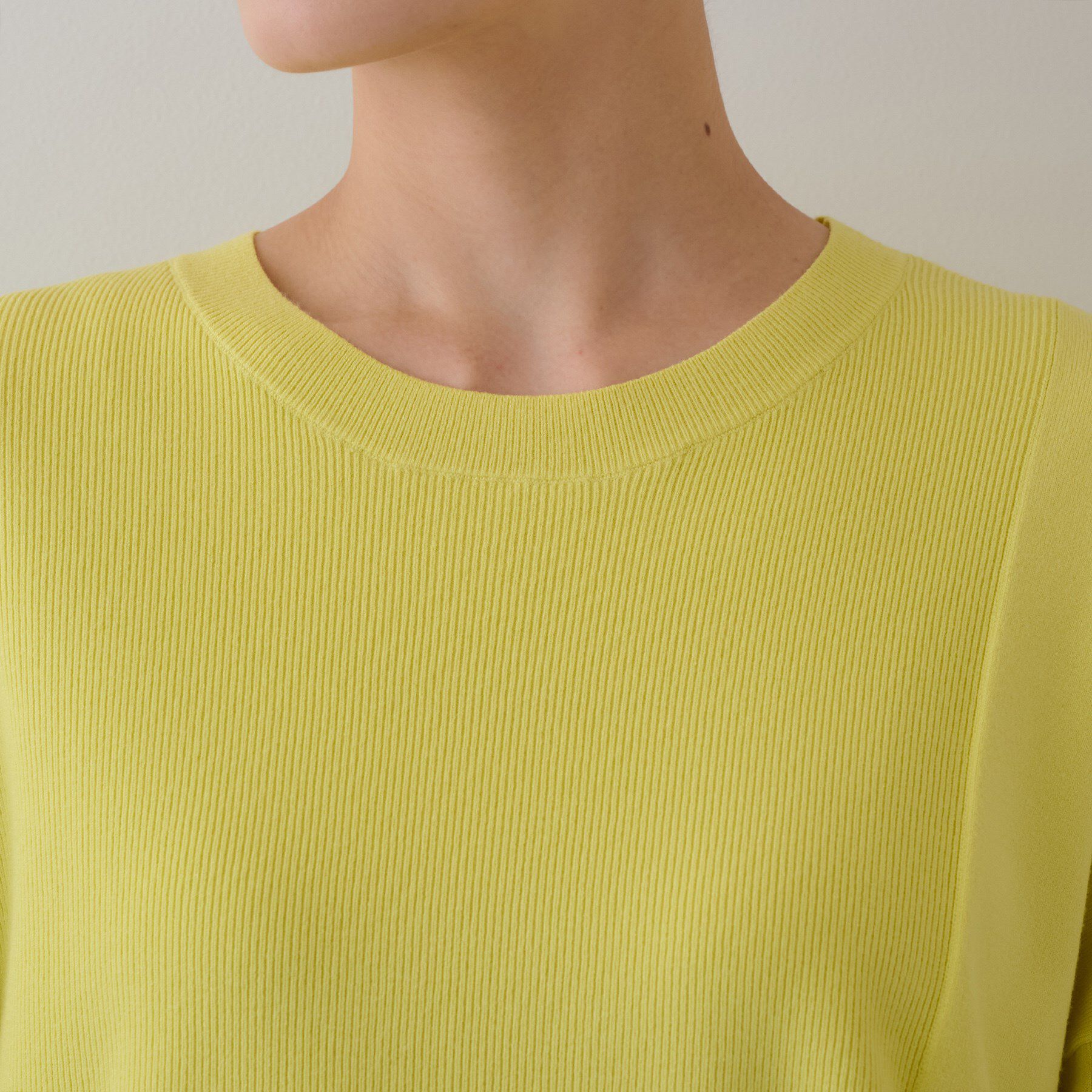 INDIVI「【洗える】アシメデザイン ドルマンスリーブニット」|ニット・セーター|