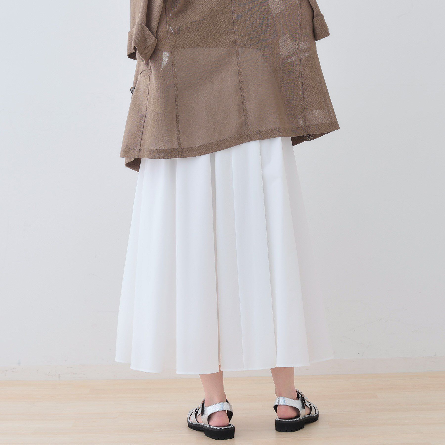 INDIVI「【通気性◎撥水／UVケア／SETUP可能】アクティブスカート」|スカート|