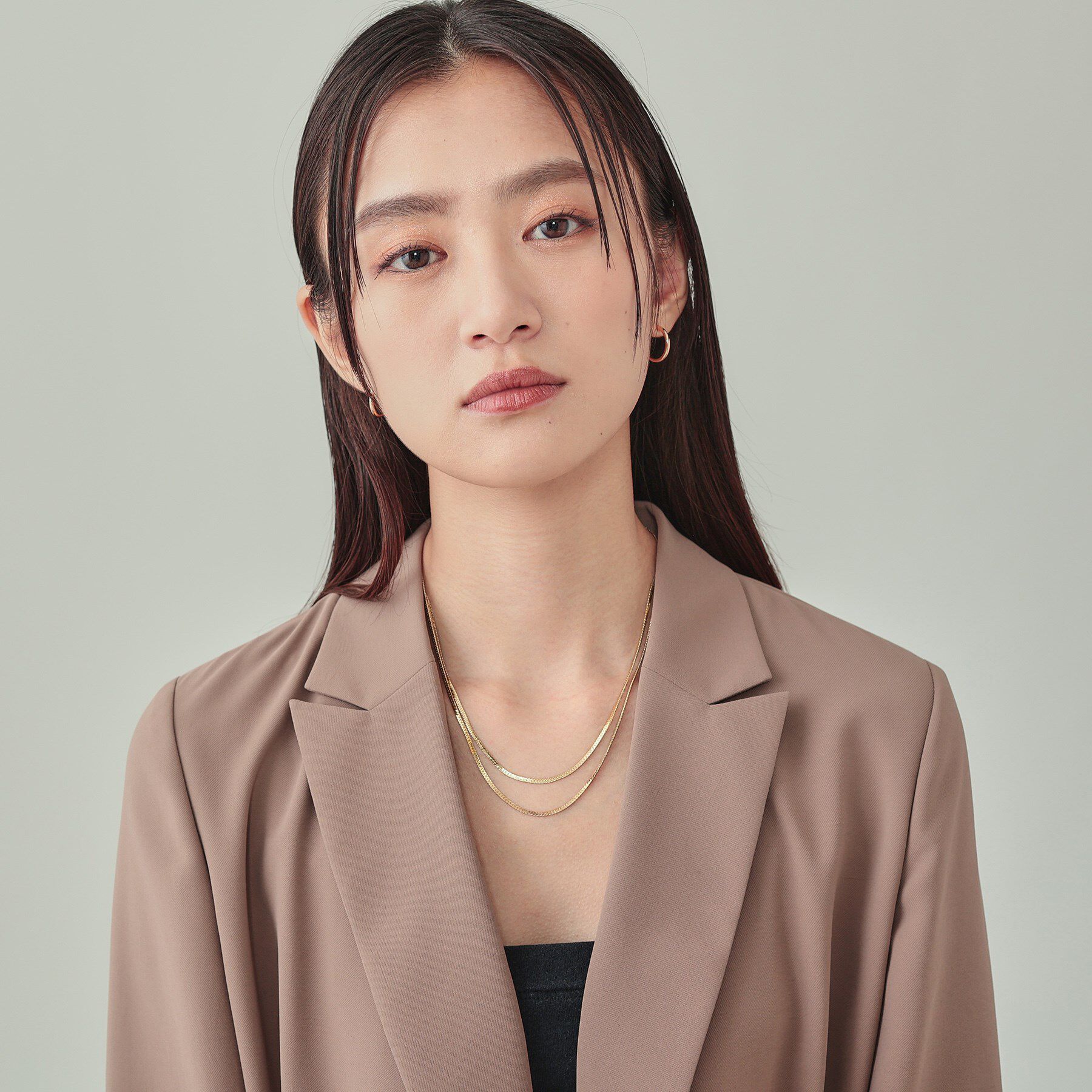 INDIVI「レイヤードチェーンネックレス」|ネックレス|