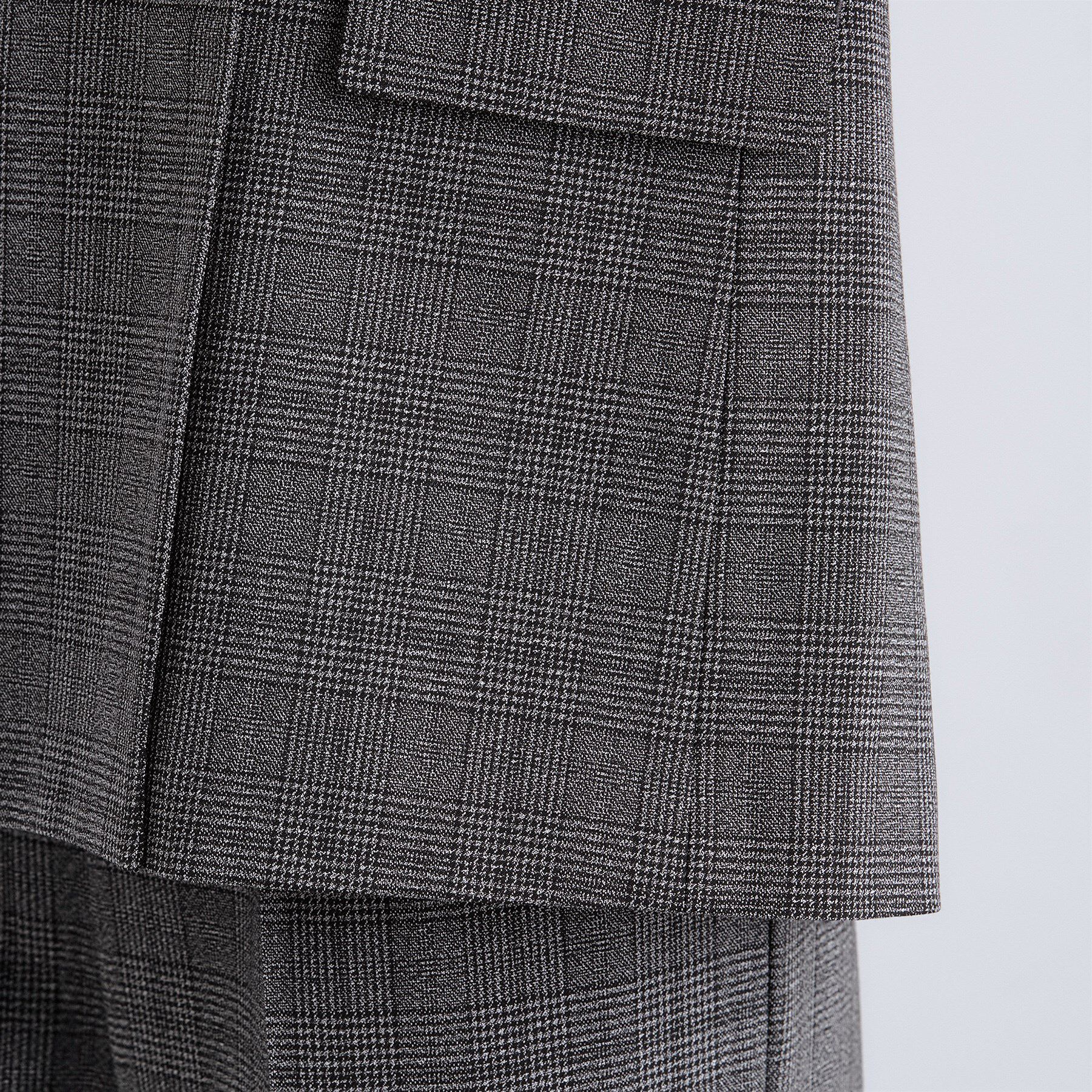 INDIVI「【洗える／オンオフ】チェック柄ダブルジャケット」|テーラードジャケット|