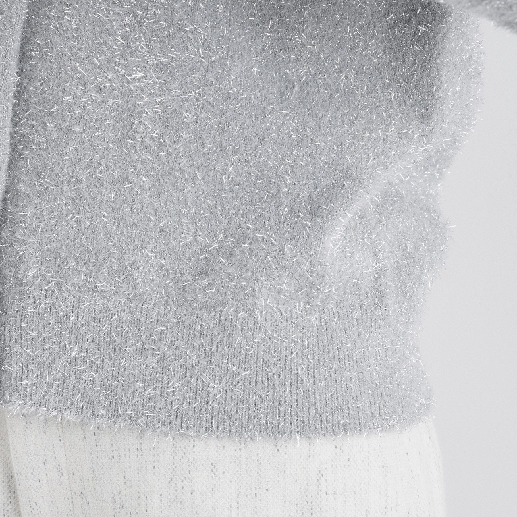 INDIVI「【洗える】ラメニットカーディガン」|カーディガン|