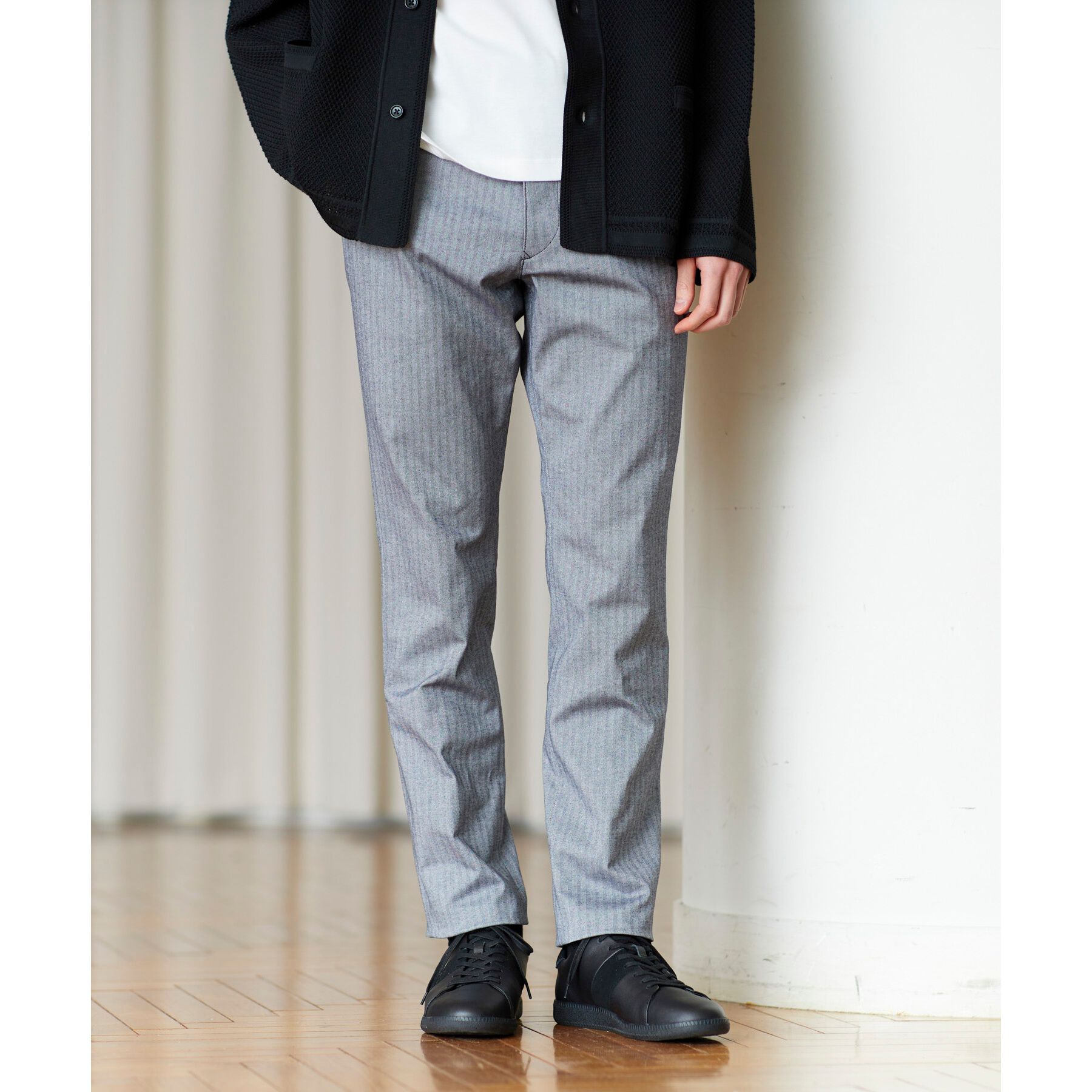 TAKEO KIKUCHI「【Made in JAPAN】播州織 ヘリンボン ストレート パンツ」|その他|
