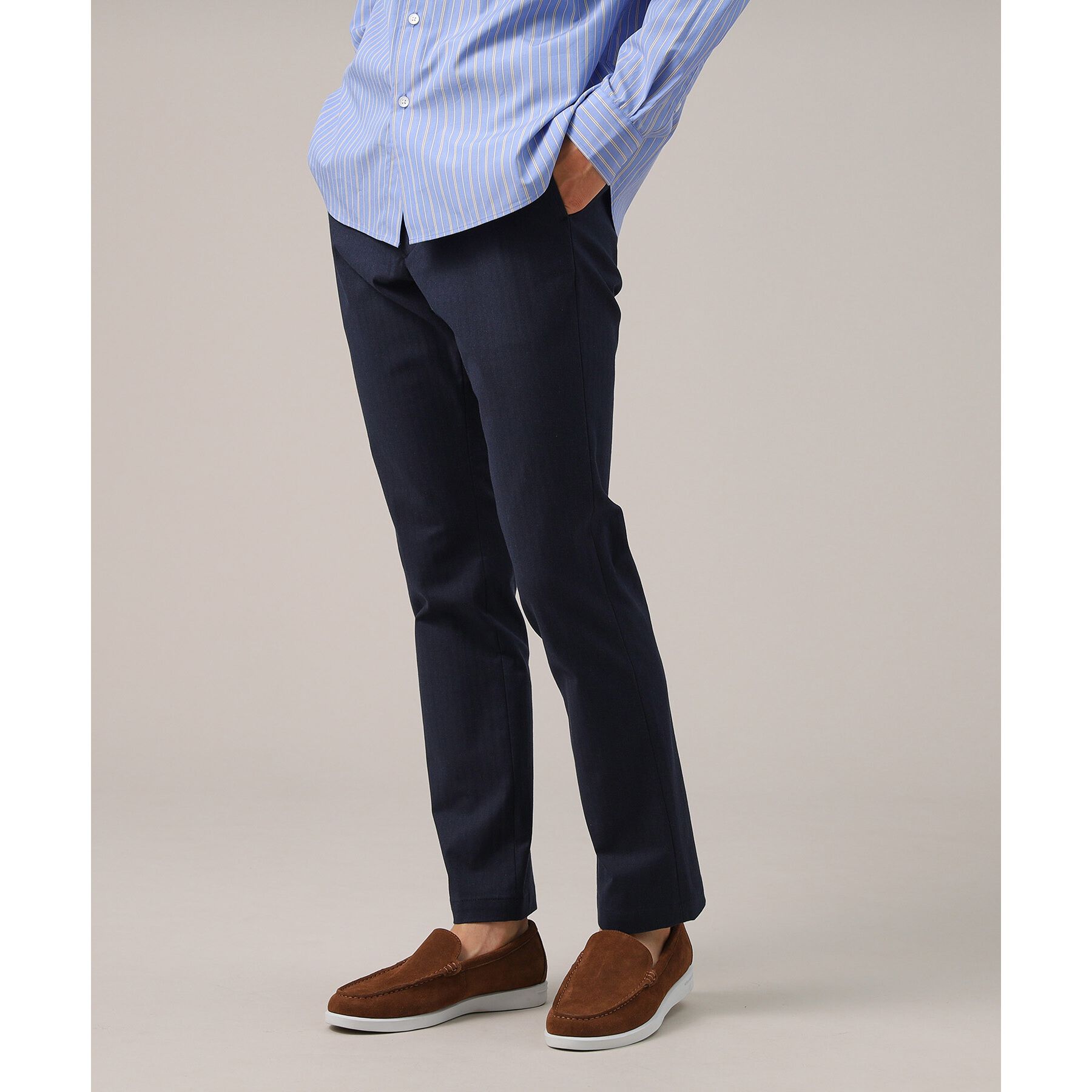 TAKEO KIKUCHI「【Made in JAPAN】播州織 ヘリンボン ストレート パンツ」|その他|