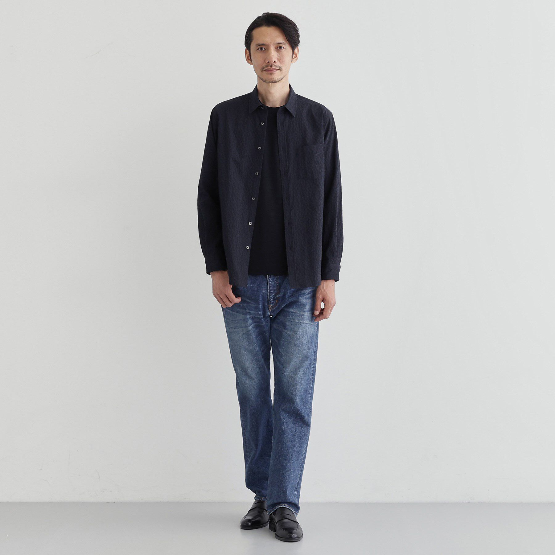 TAKEO KIKUCHI「【Made in JAPAN】播州織 ドビー千鳥シャツ」|シャツ・ブラウス|