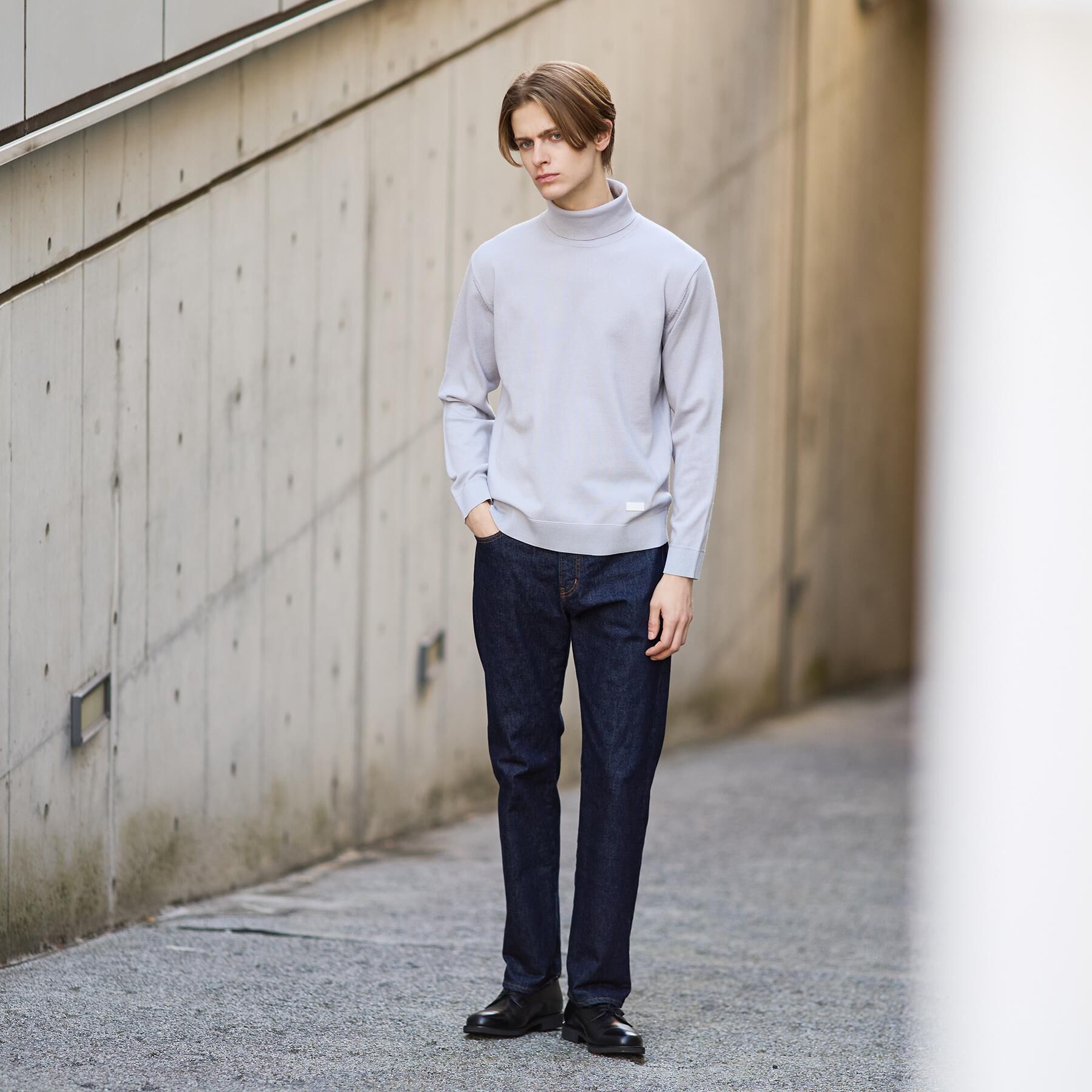 TAKEO KIKUCHI「アンチピリング タートルネック ニット」|ニット・セーター|