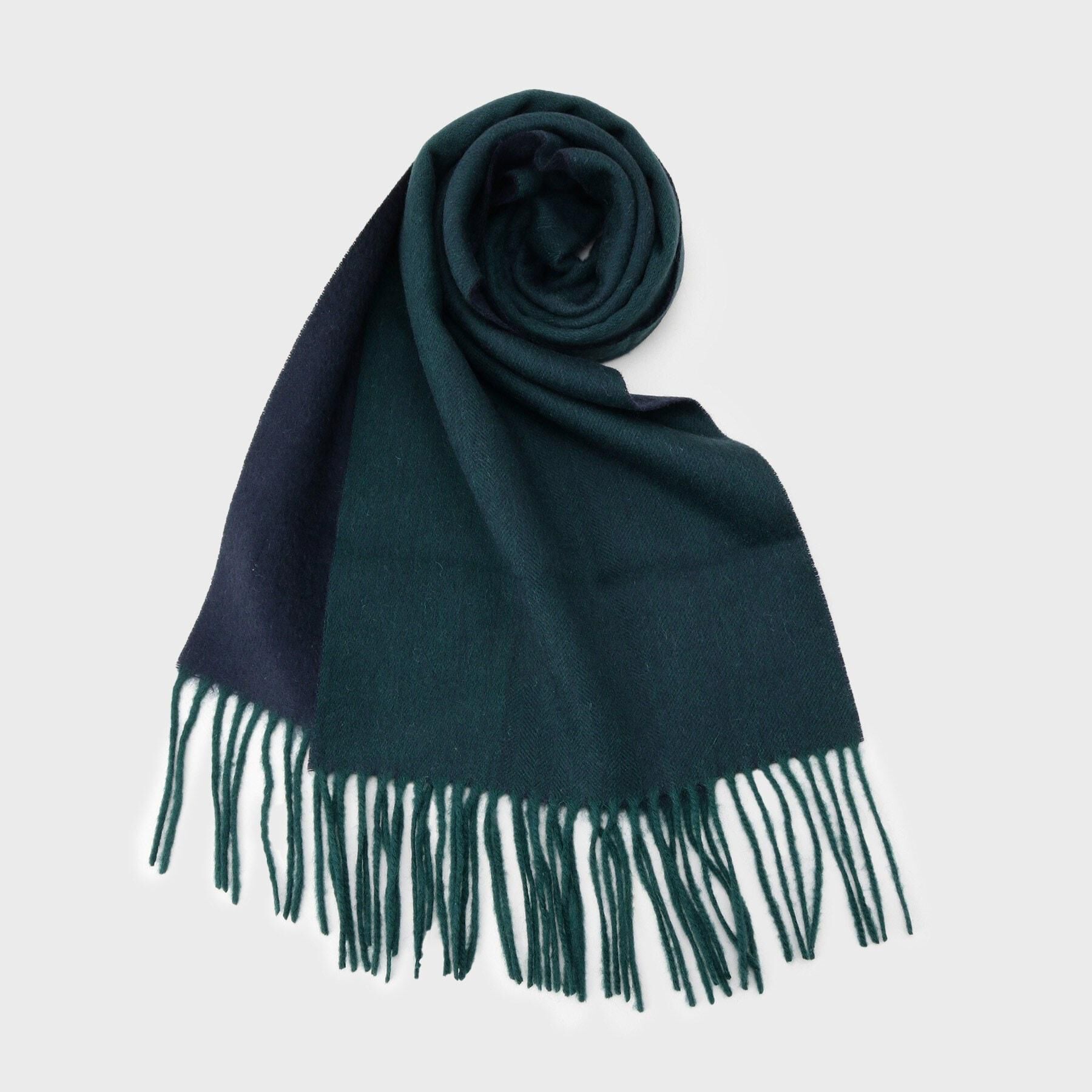 TAKEO KIKUCHI「【ラッピング巾着セット】カシミヤブレンド リバーシブルマフラー」|ストール|