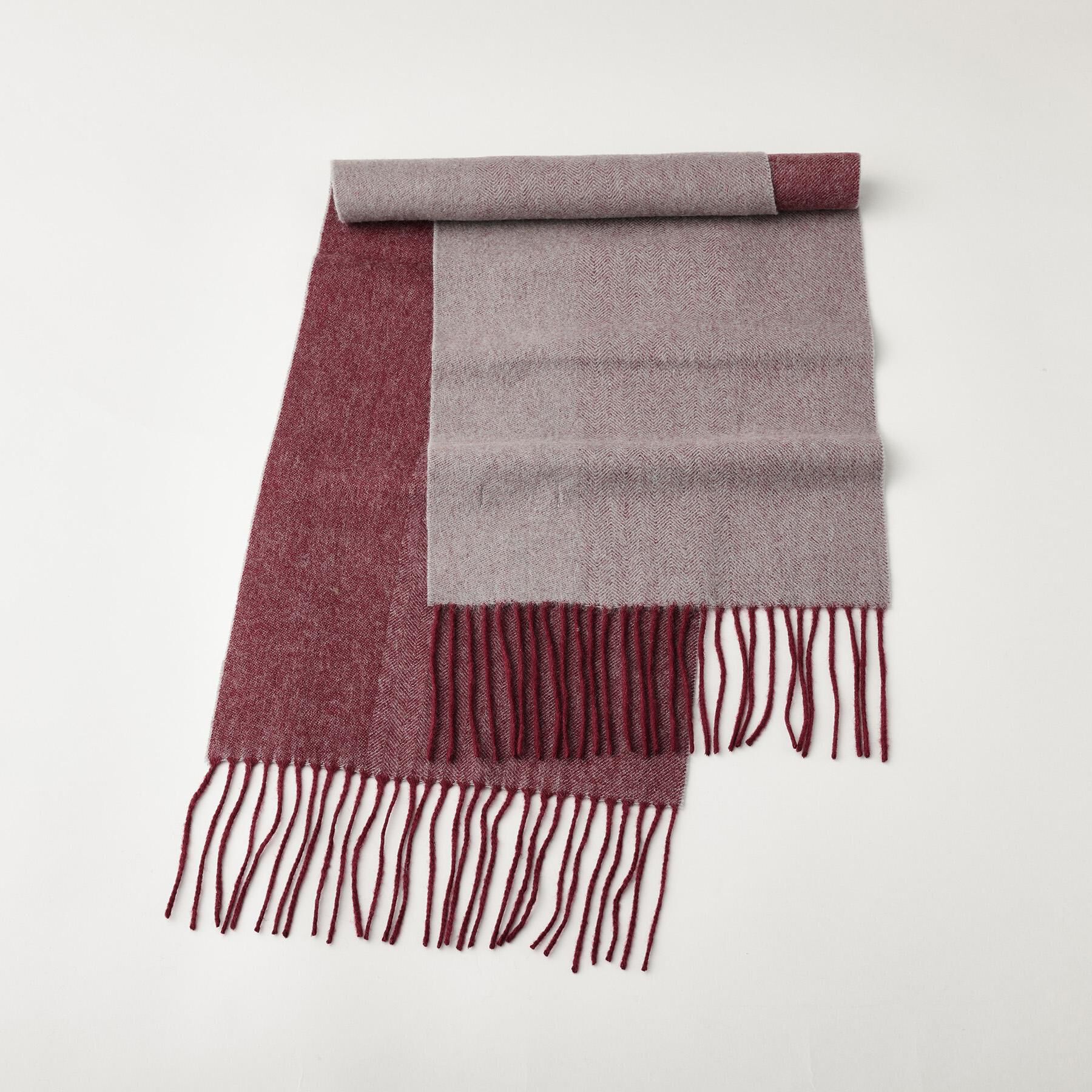 TAKEO KIKUCHI「【ラッピング巾着セット】カシミヤブレンド リバーシブルマフラー」|ストール|