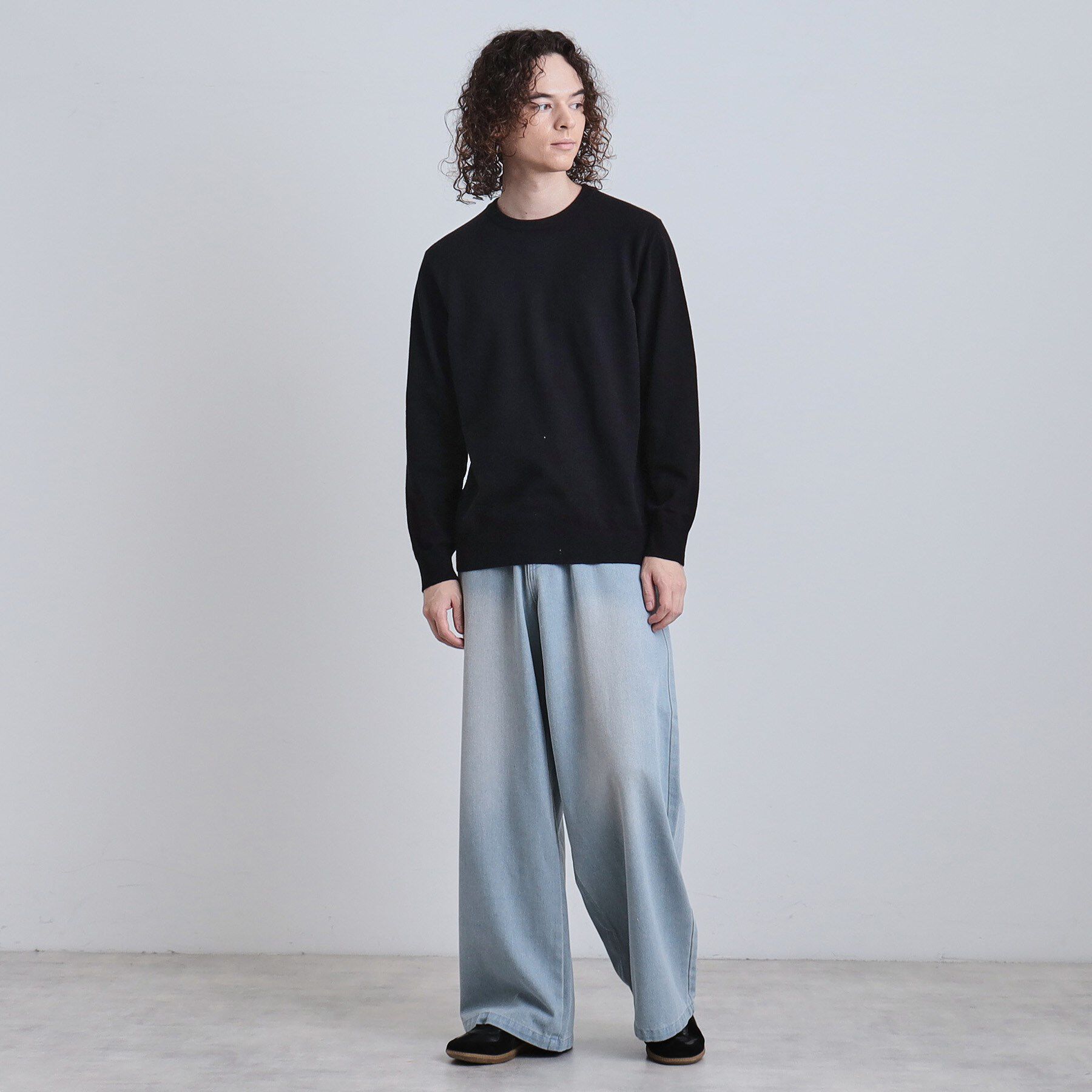 tk.TAKEO KIKUCHI「スーパーワイドバギーデニムパンツ」|デニム|