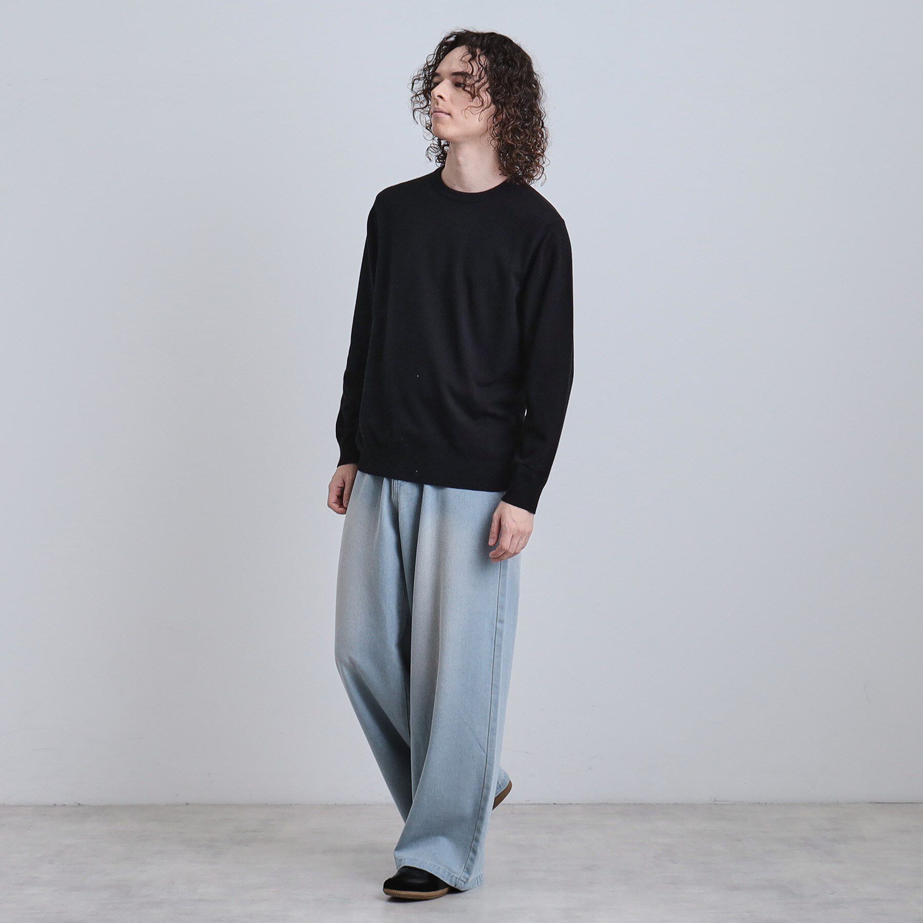 tk.TAKEO KIKUCHI「スーパーワイドバギーデニムパンツ」|デニム|