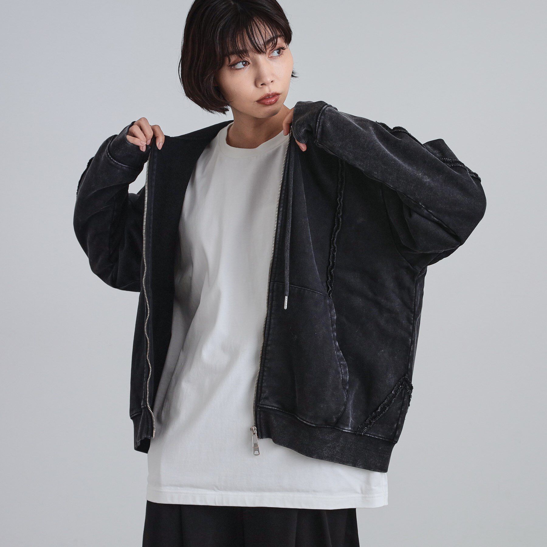 tk.TAKEO KIKUCHI「ヘヴィウェイトヴィンテージジップパーカ」|パーカー|