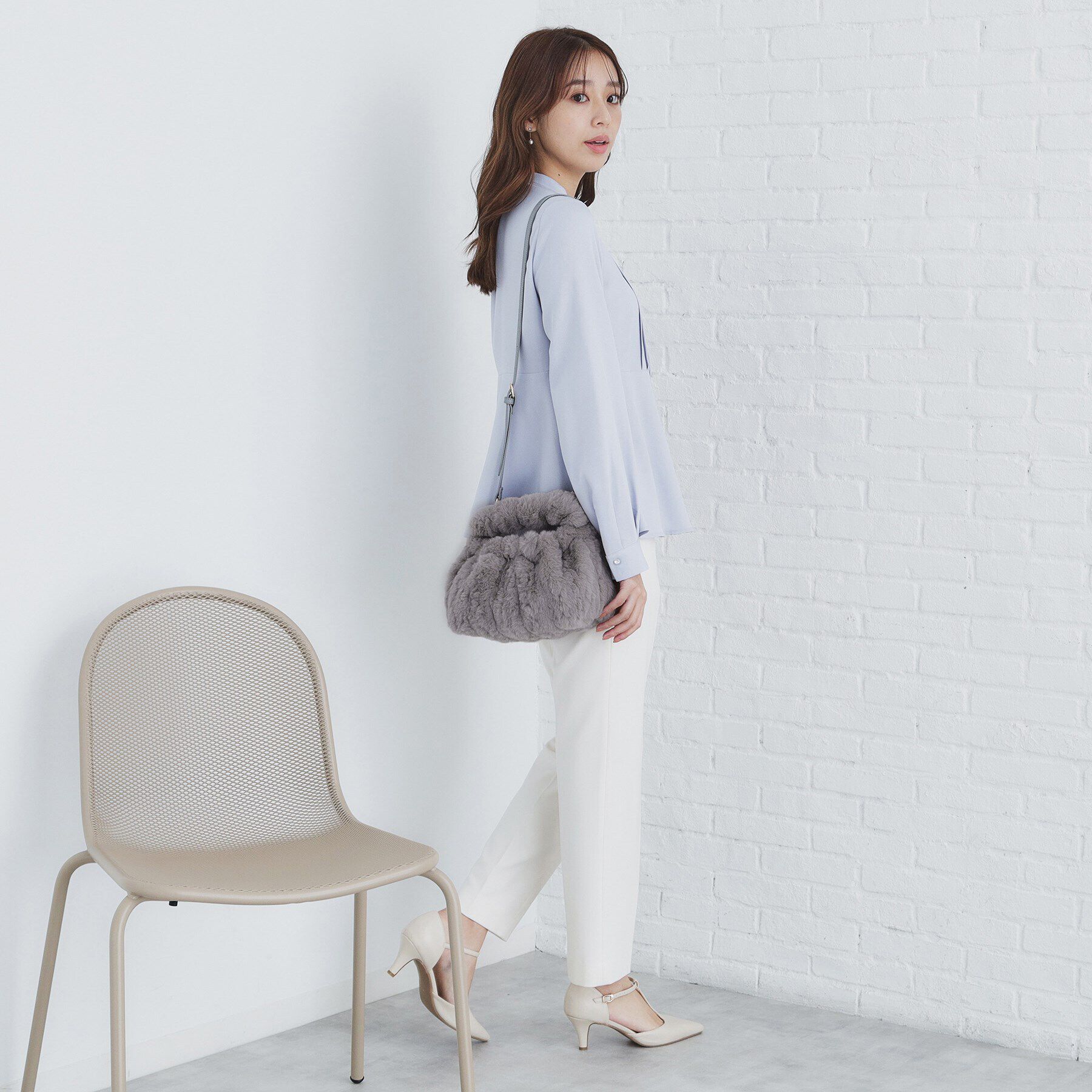 index「【2WAY】フェイクファーショルダーBAG」|ハンドバッグ|