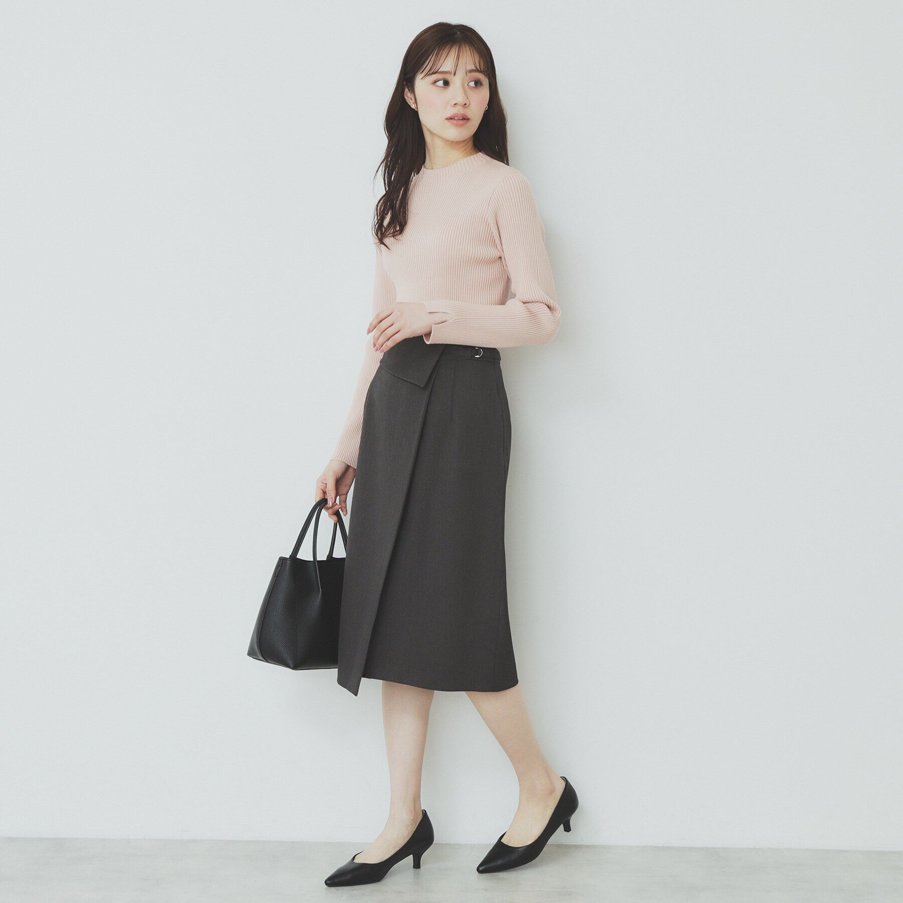 index「Aラインラップスカート【洗濯機洗い可/イージーアイロン/防シワ】」|スカート|