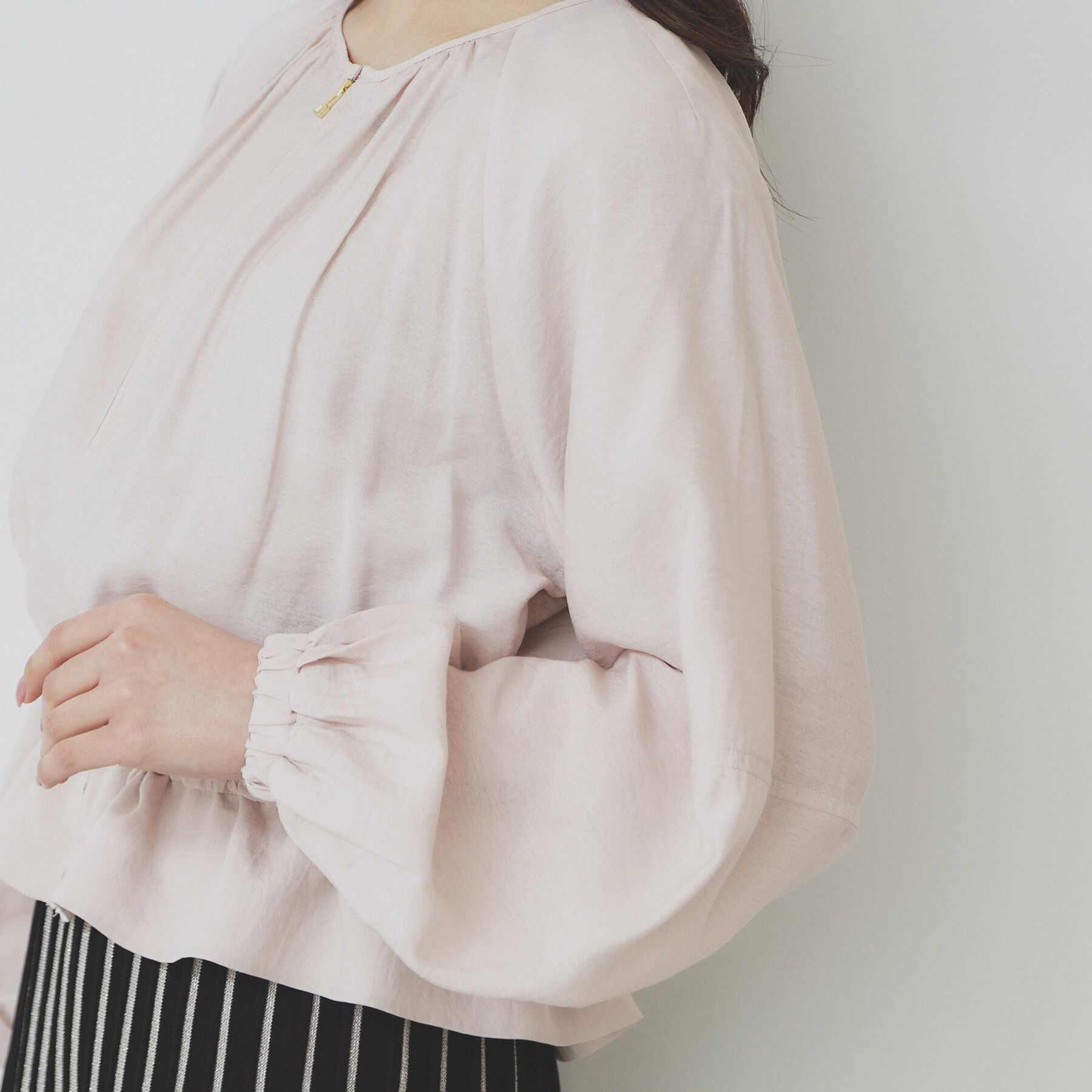 index「ノーカラーペプラムブルゾン【洗濯機洗い可】」|ブルゾン・スタジャン|