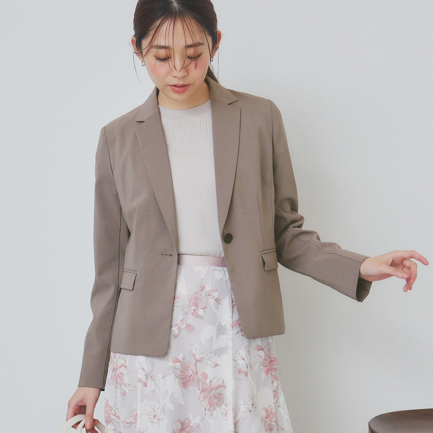 index「ストレッチテーラードジャケット/セットアップ対応【洗える/抗ピル/接触冷感】」|テーラードジャケット|