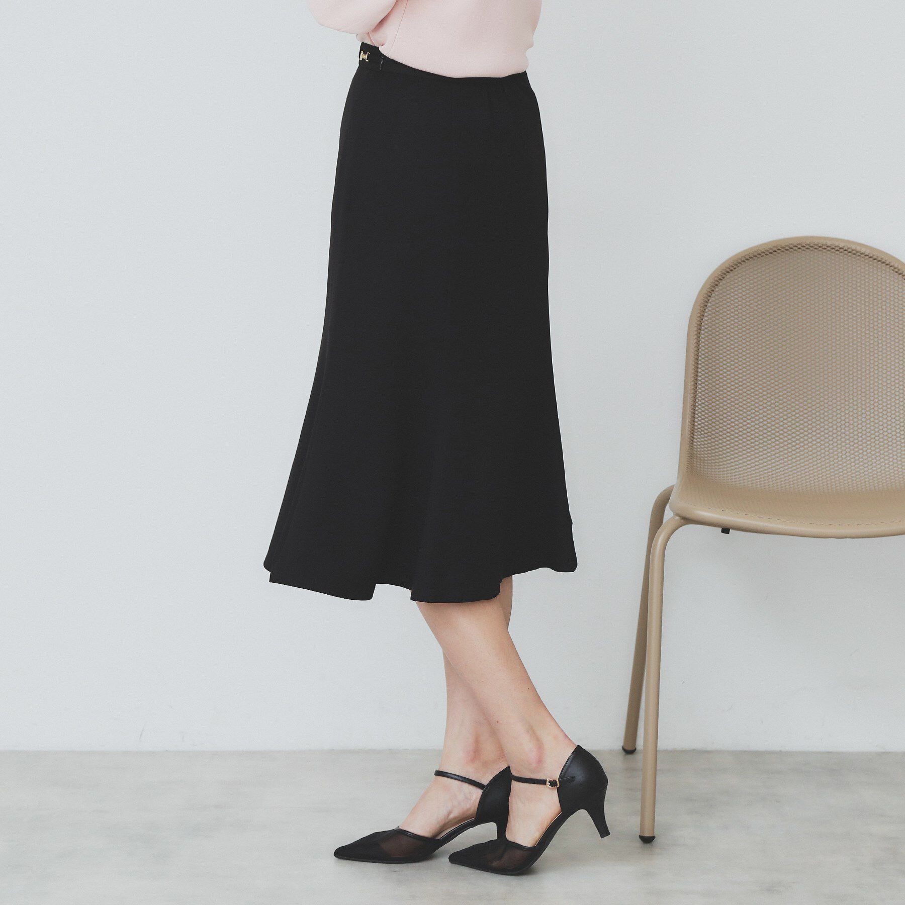 index「麻調マーメイドフレアスカート【洗濯機洗い可/吸水速乾/防シワ/イージーアイロン】」|スカート|