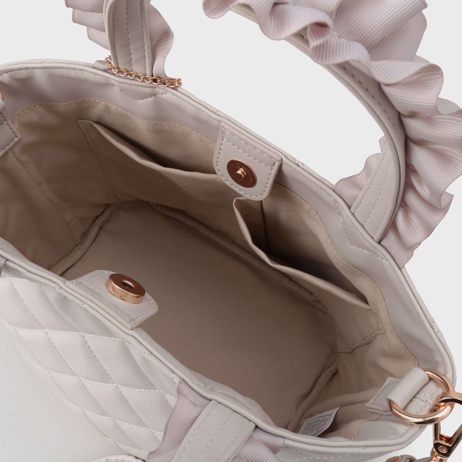 index「【2WAY】持ち手フリルキルティングトートバッグ」|トートバッグ|