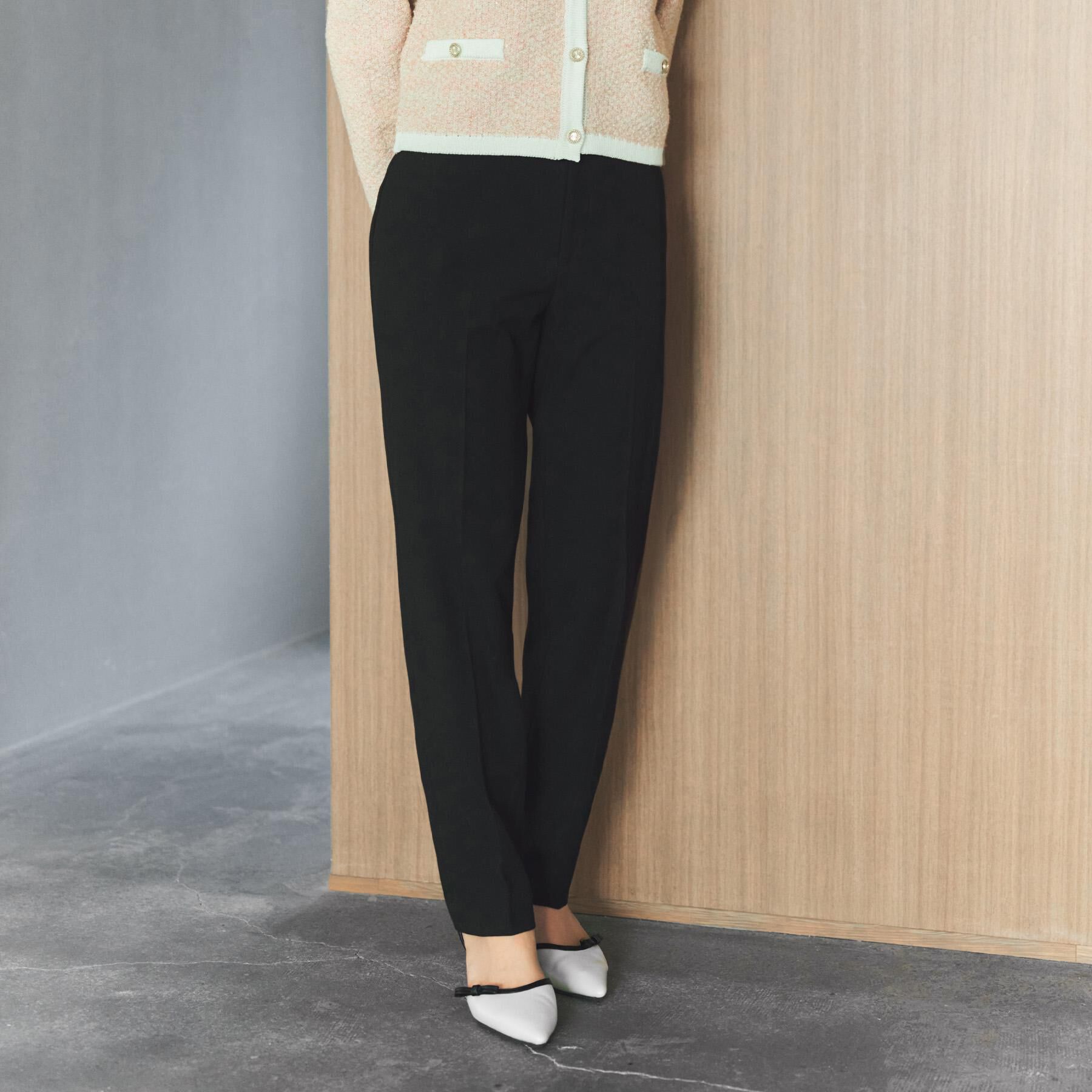 index「ウォームストレッチテーパードパンツ【洗濯機OK/防シワ/吸湿発熱】《XS～3L》」|その他|