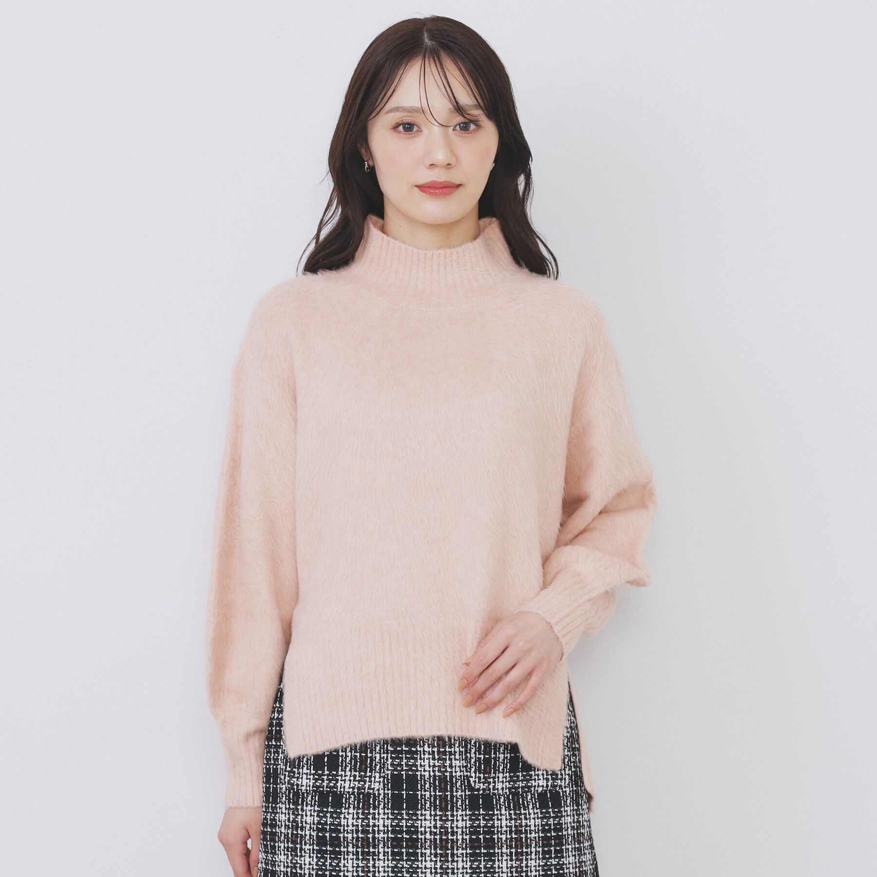 index「ハイネックパフニット【洗濯機OK】」|ニット・セーター|