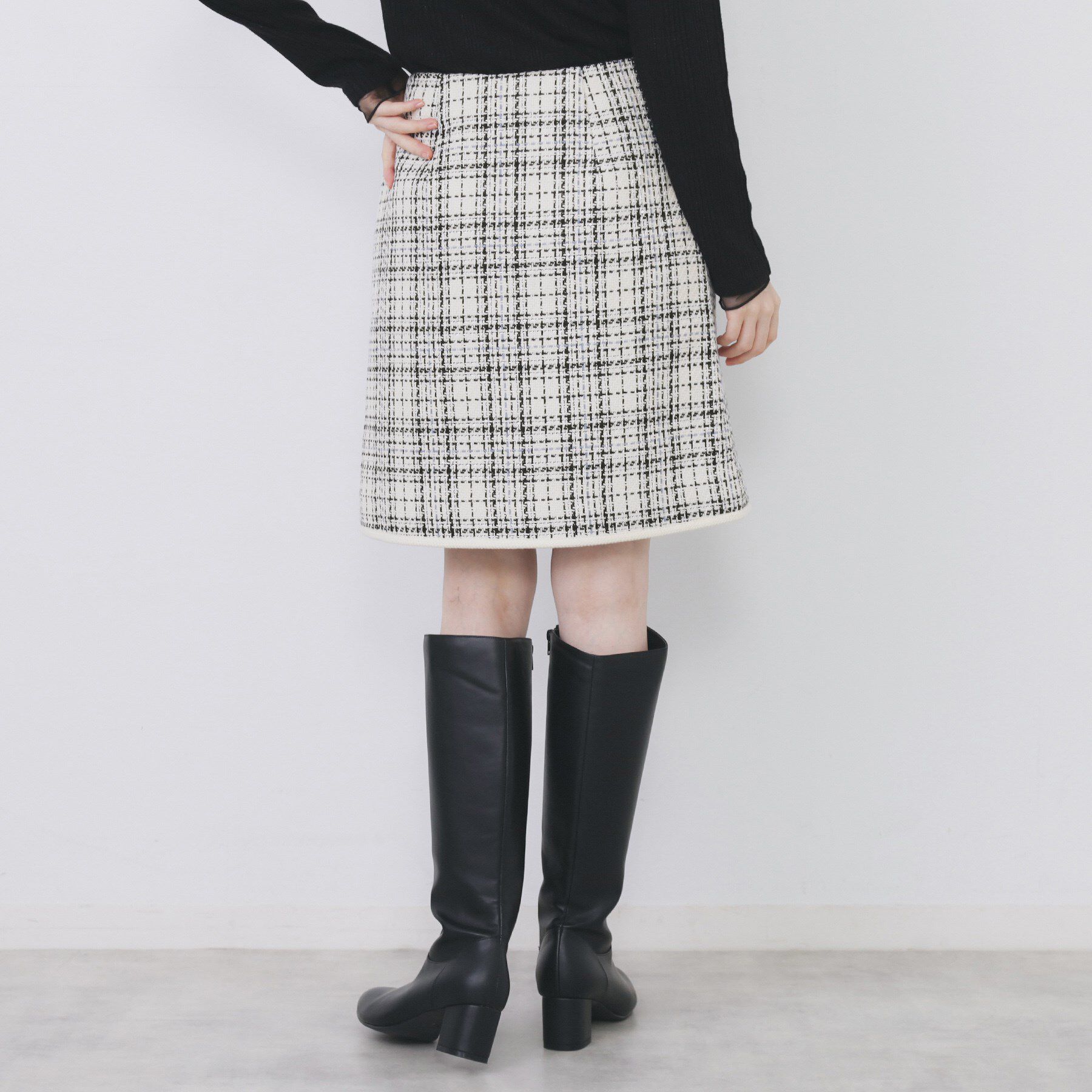 index「チェックツィードスカート/セットアップ対応【洗える】」|スカート|