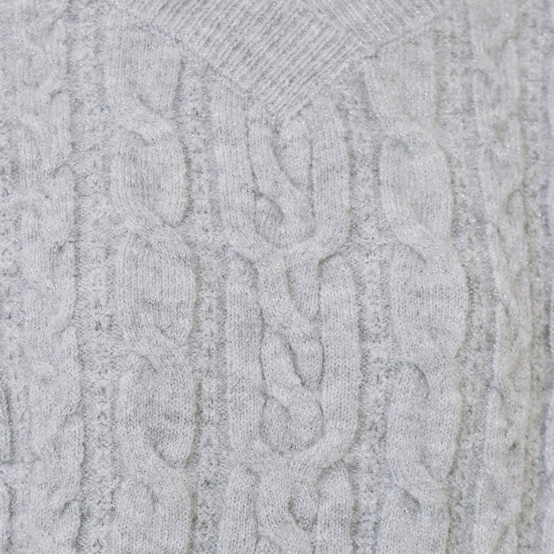 index「ラメ混ファンシーケーブルVネックニット【洗濯機OK】」|ニット・セーター|