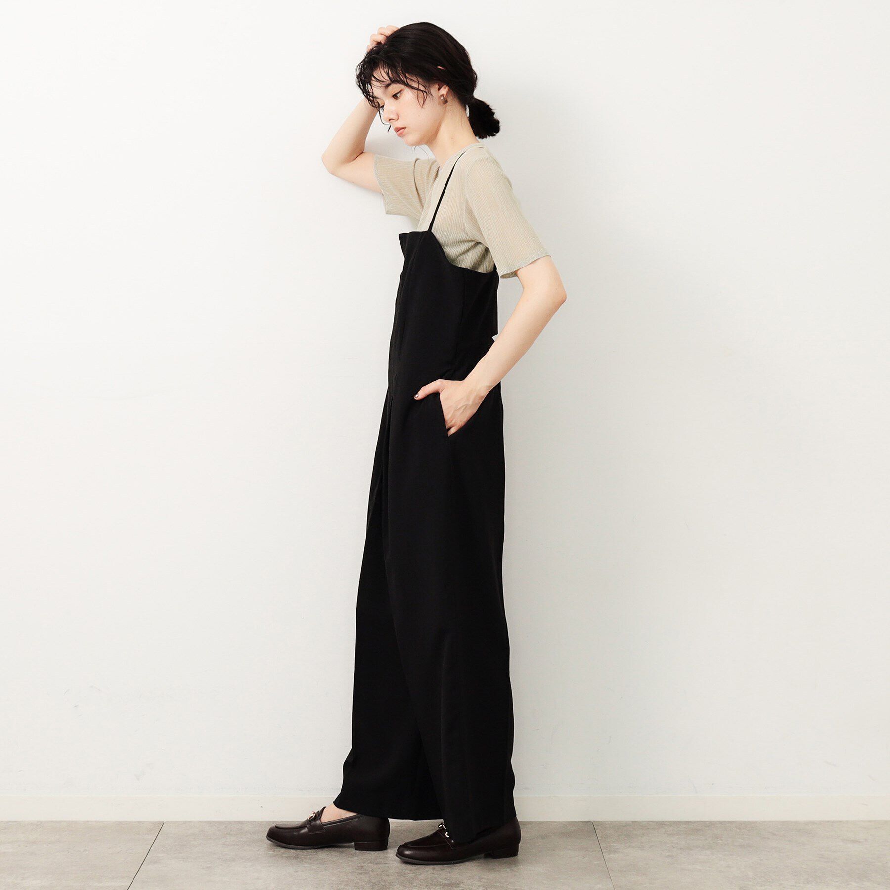 OPAQUE.CLIP「ラメ使いシアーニットプルオーバー【洗濯機洗い可/抗ピル】」|ニット・セーター|