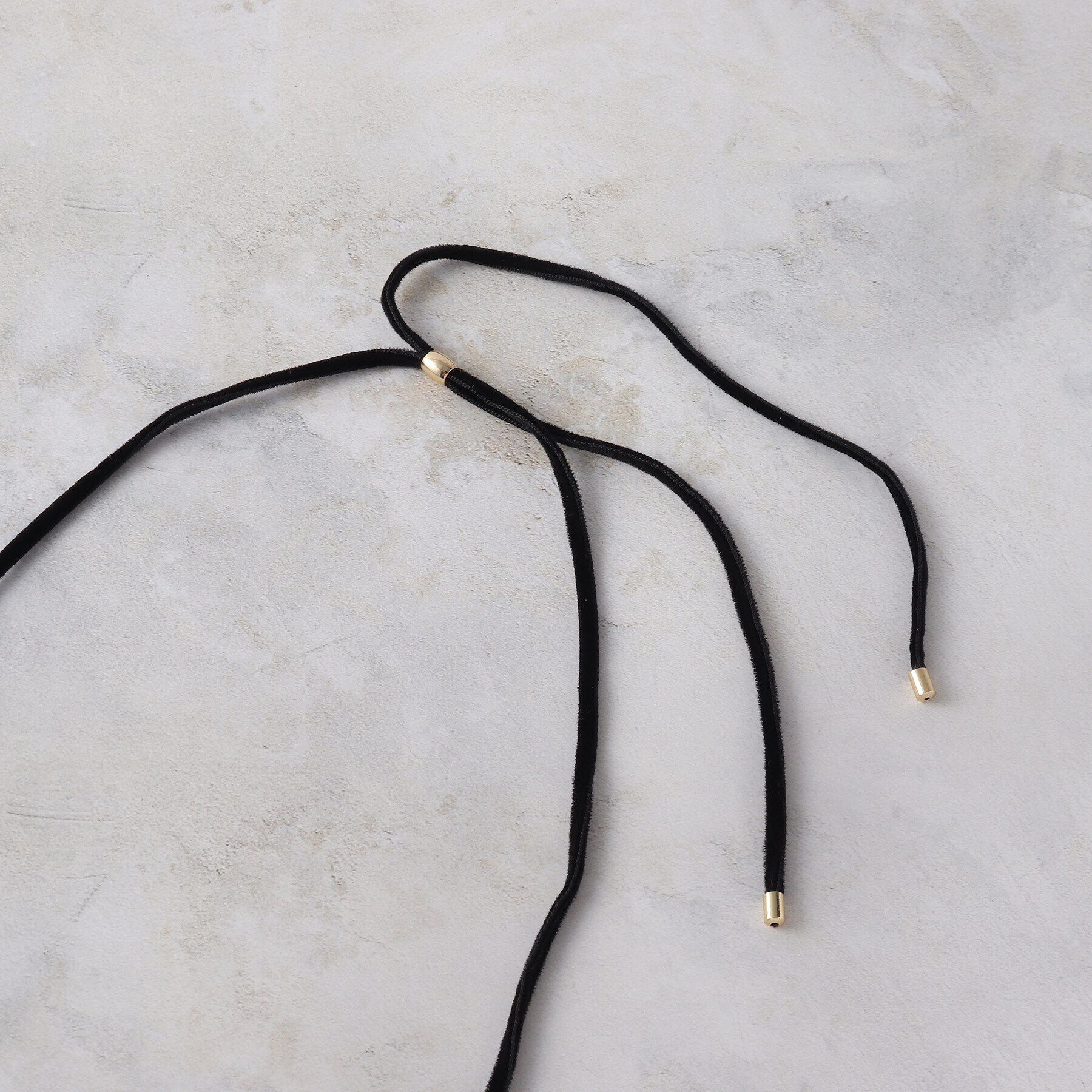 OPAQUE.CLIP「メタルハート&times;ベロアペンダント」|ネックレス|