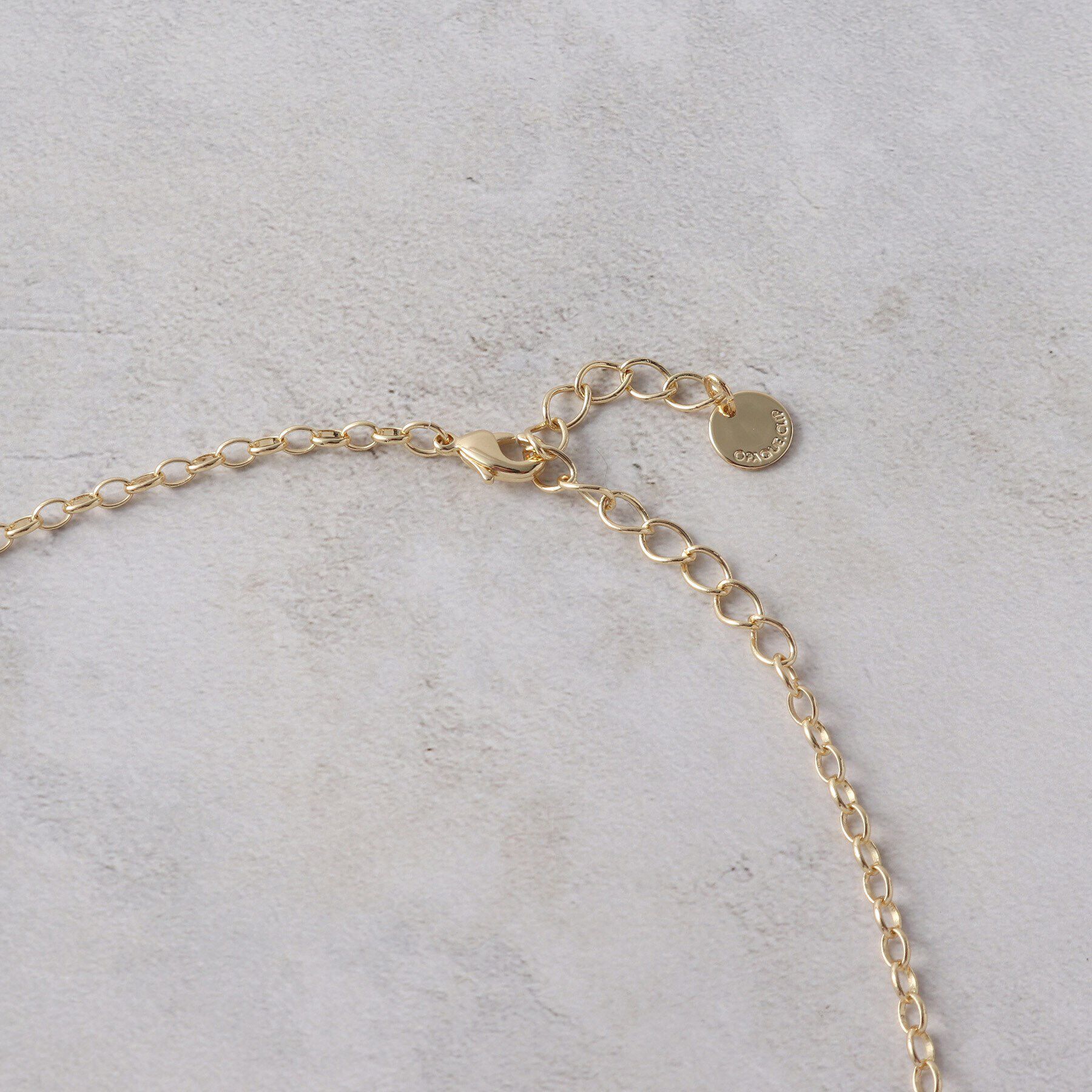 OPAQUE.CLIP「フェイクパール&times;ラインビジューネックレス」|ネックレス|