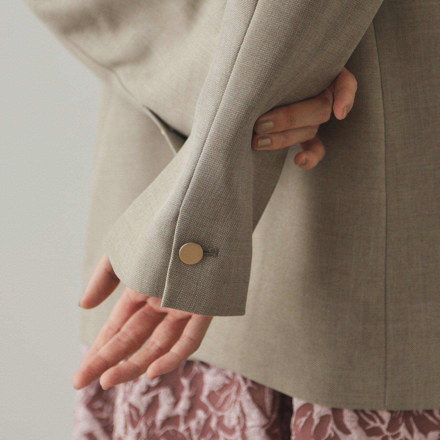 OPAQUE.CLIP「金ボタンダブルテーラードジャケット【洗える/ストレッチ/抗ピル】」|テーラードジャケット|