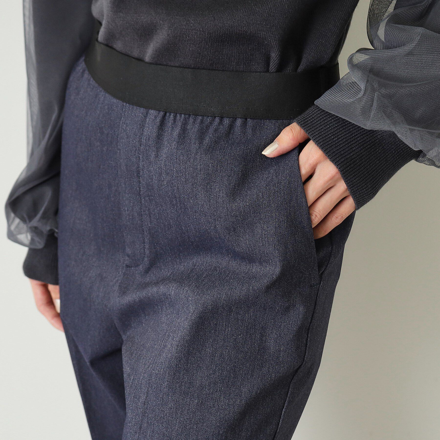 OPAQUE.CLIP「《S-LLsize》裏起毛ハイストレッチスティックパンツ【吸湿発熱/洗濯機洗い可】」|その他|