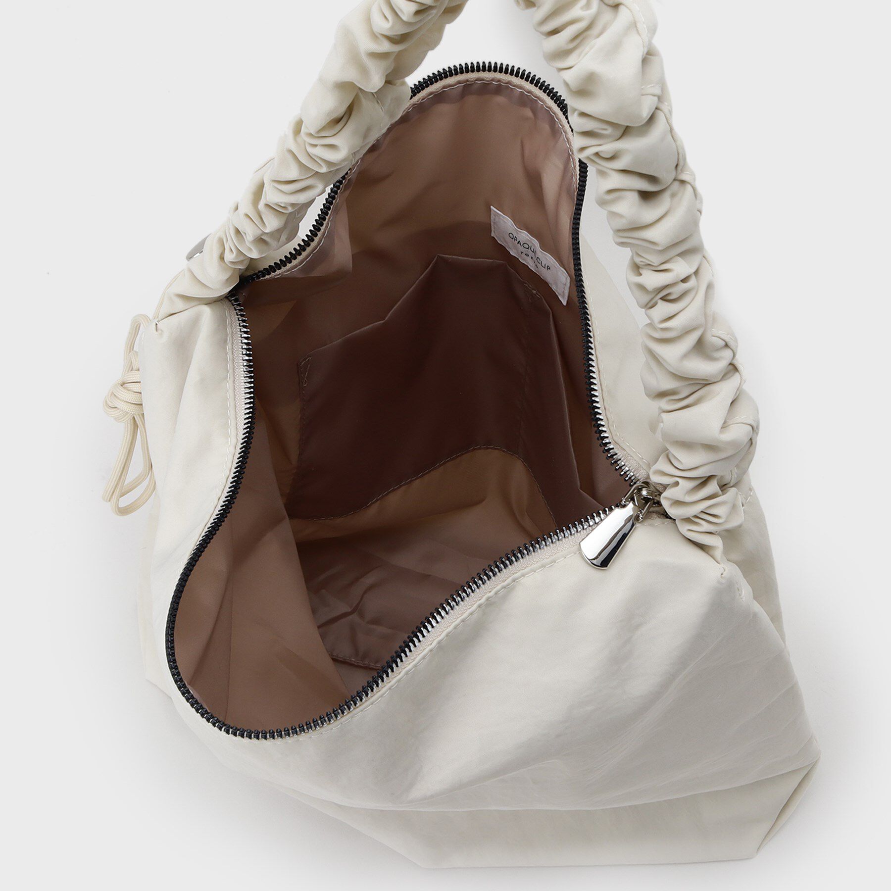 OPAQUE.CLIP「【2WAY／A4サイズ対応】ドロストギャザーフリルハンドルワンショルダーバッグ」|ショルダー・メッセンジャー|