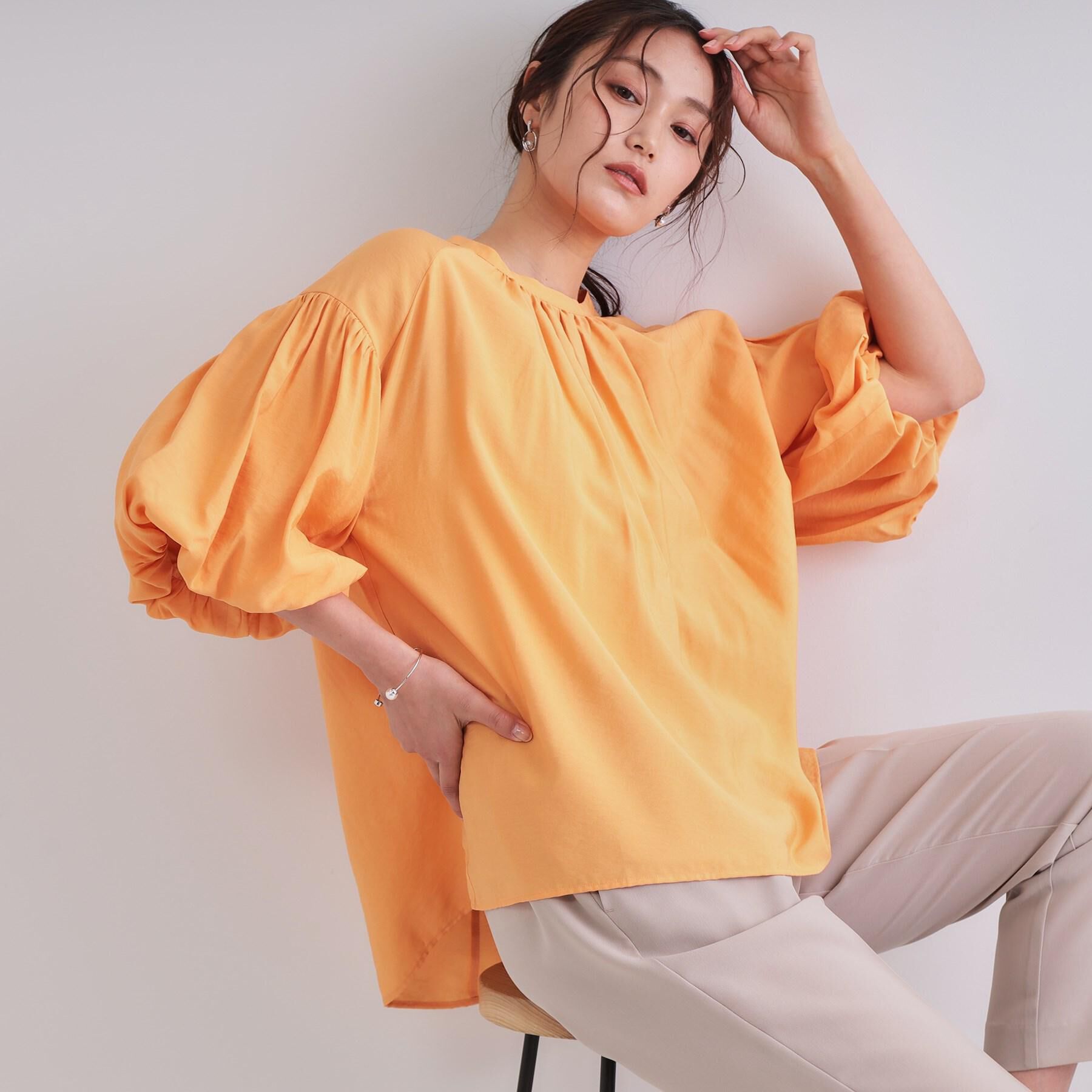 OPAQUE.CLIP「バルーンスリーブブラウス【洗濯機洗い可】」|シャツ・ブラウス|