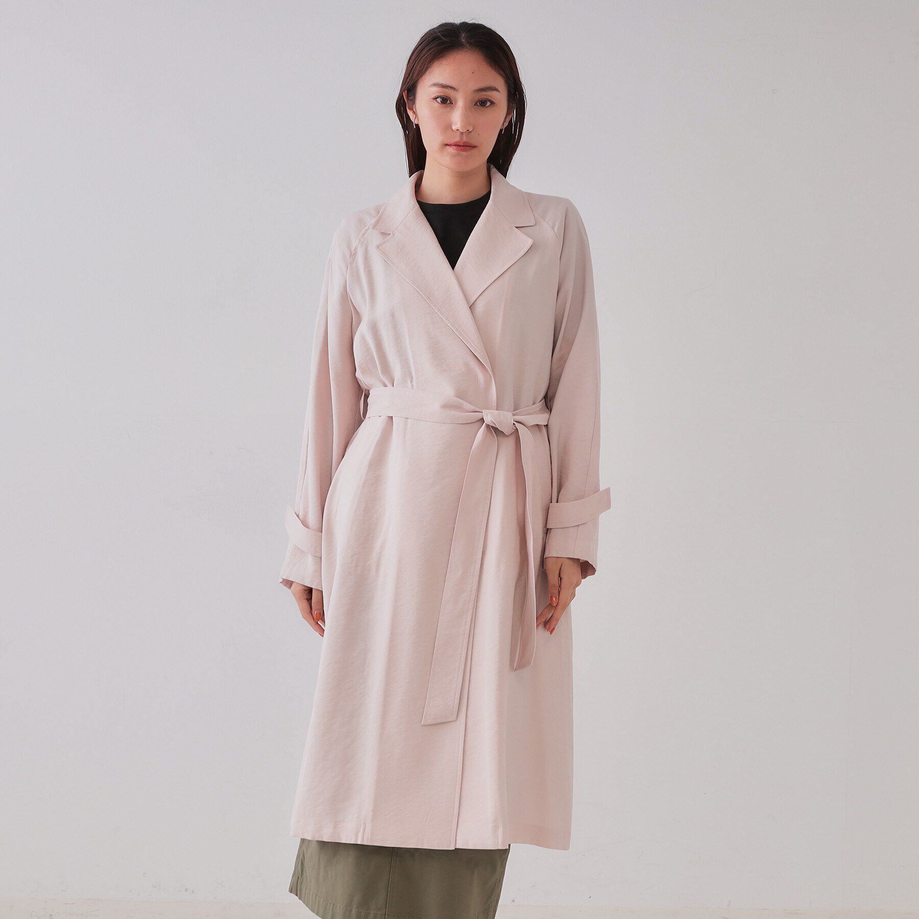 OPAQUE.CLIP「《大人百花掲載》リラクシートレンチコート【洗える】」|トレンチコート|