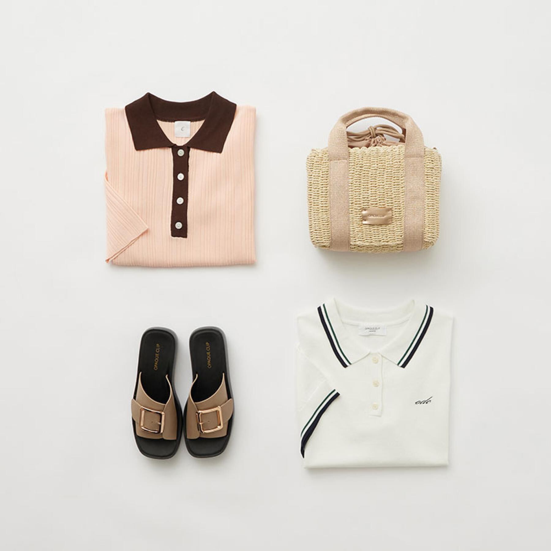 OPAQUE.CLIP「ゴールドバックルボリュームソールサンダル」|サンダル|