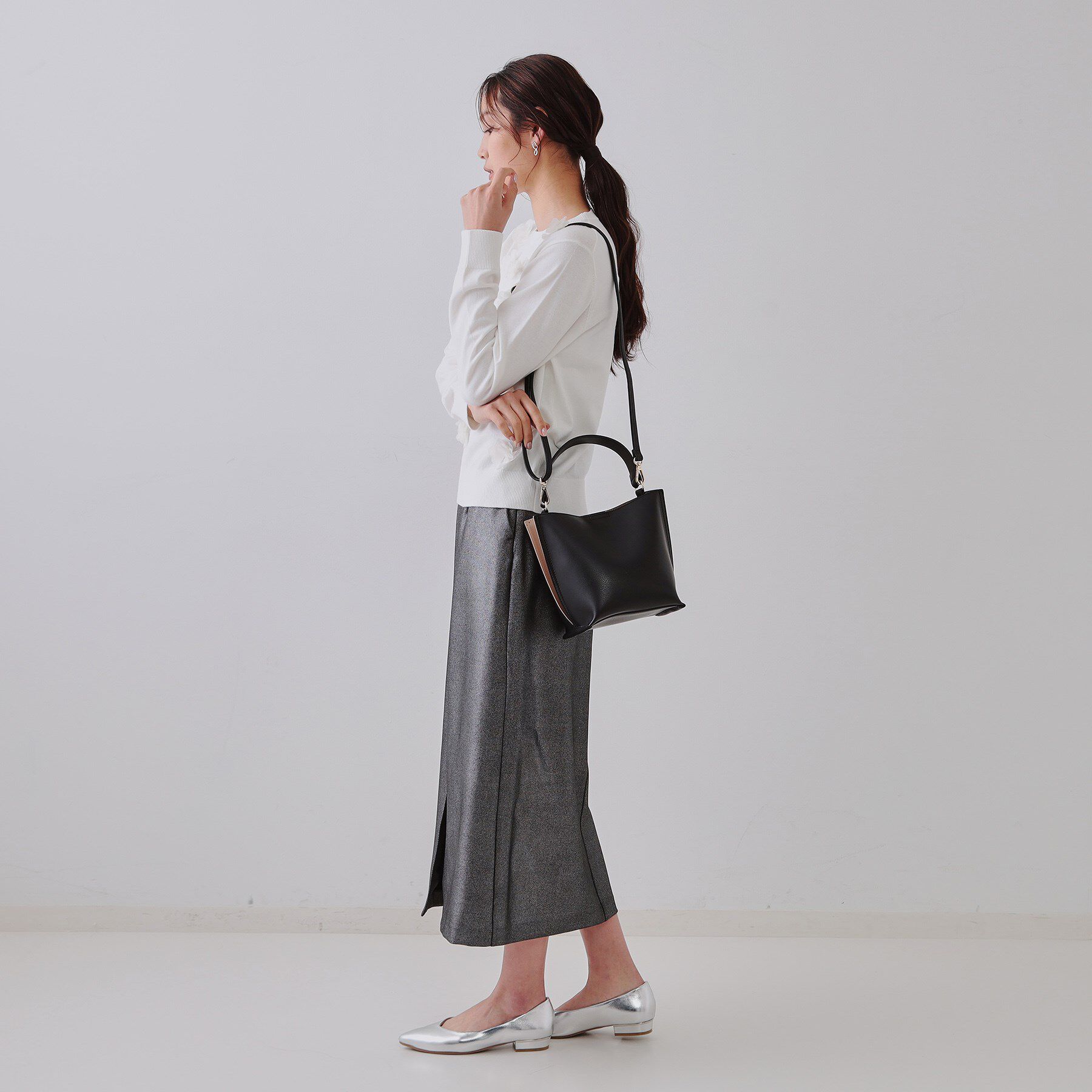 OPAQUE.CLIP「【2WAY】バイカラーワンハンドルミニショルダーバッグ」|ショルダー・メッセンジャー|