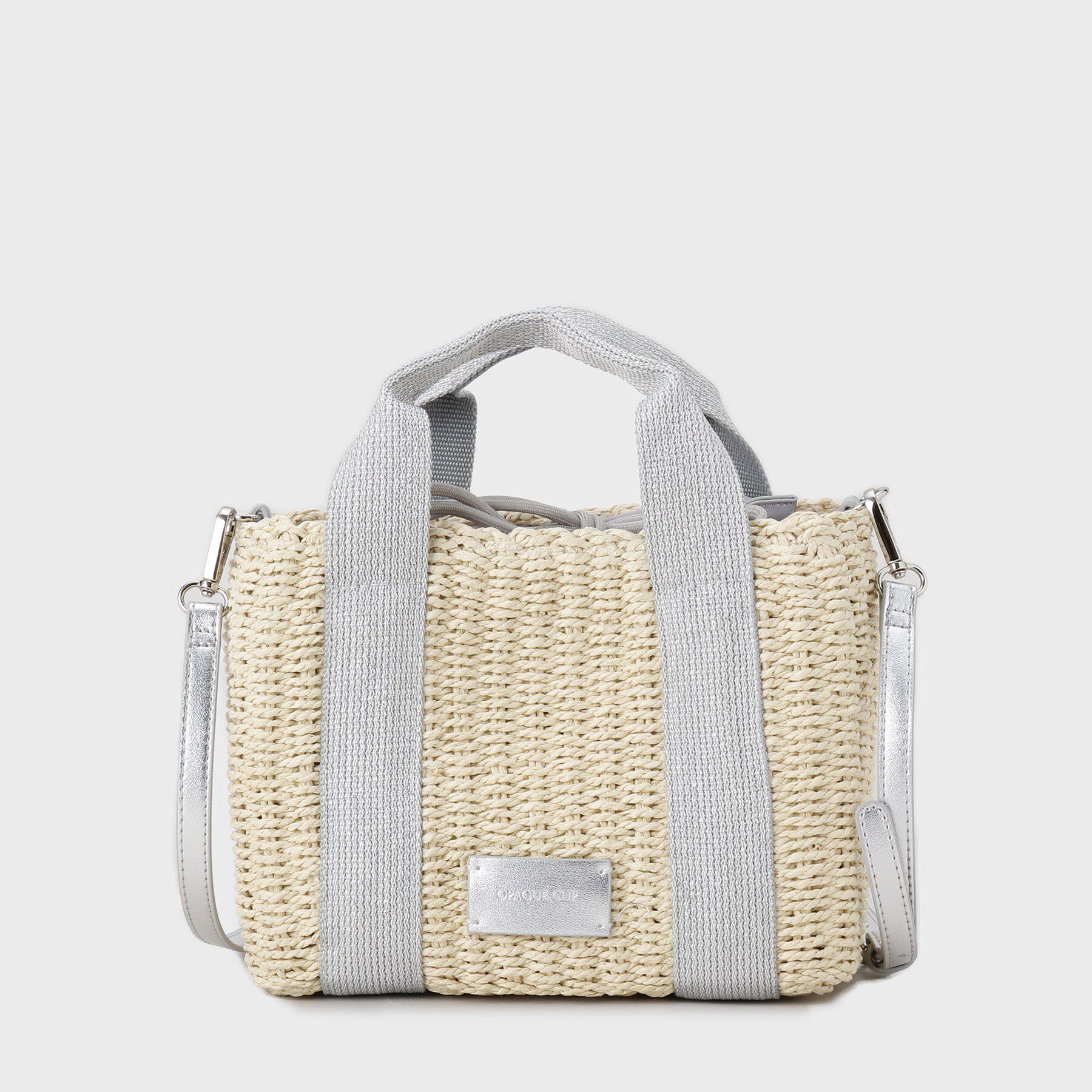 OPAQUE.CLIP「【2WAY】スクエアミドルペーパーかごバッグ」|ショルダー・メッセンジャー|