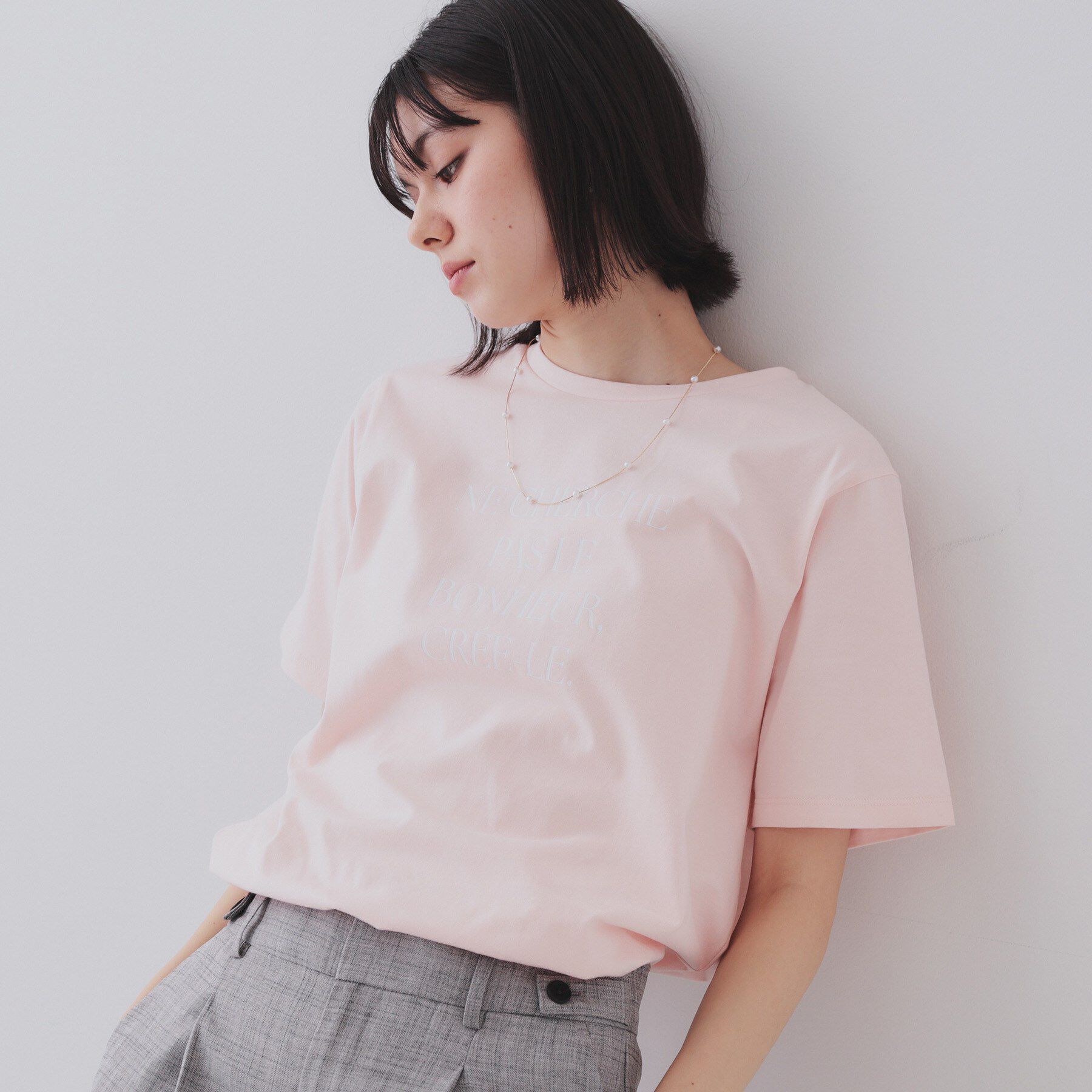 OPAQUE.CLIP「チェーン&times;フェイクパールネックレス」|ネックレス|