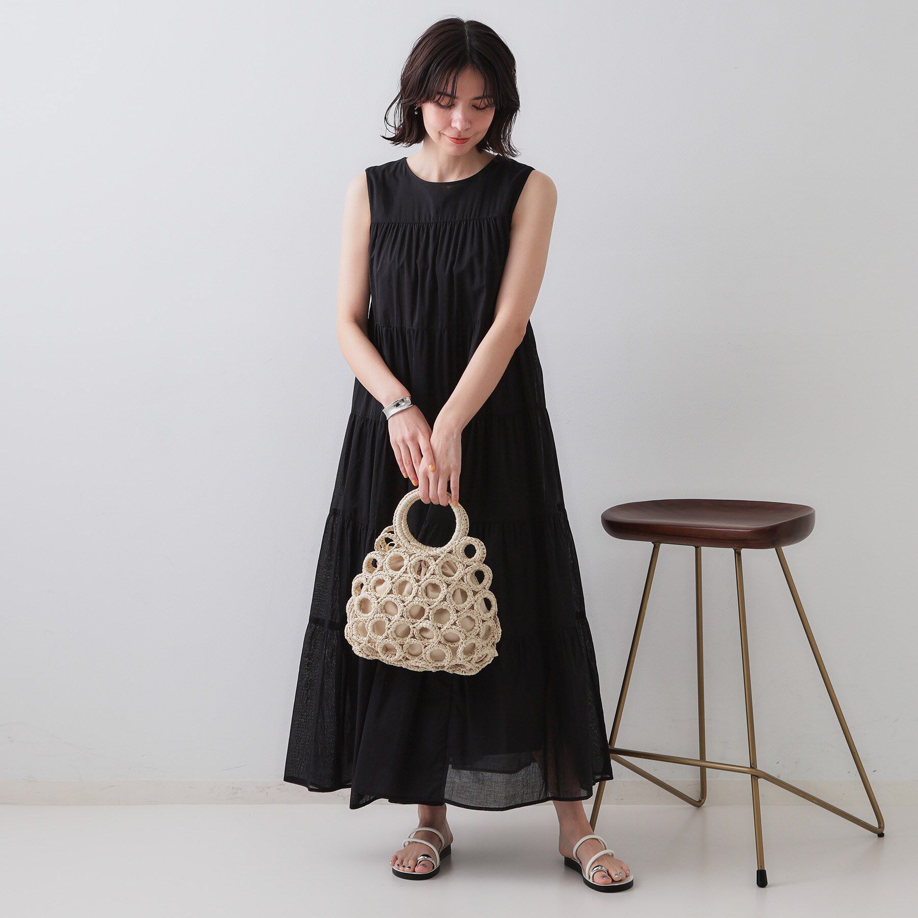 OPAQUE.CLIP「リングメッシュデザインバッグ」|ハンドバッグ|