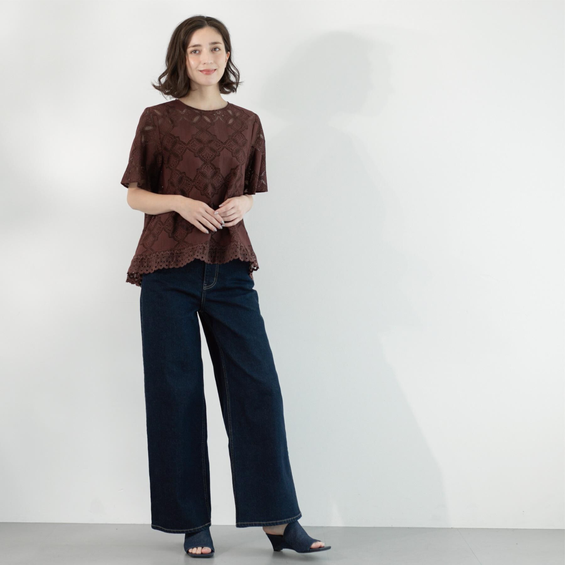 OPAQUE.CLIP「《SS-LLサイズ》ストレッチバギーデニム【洗濯機洗い可】」|デニム|