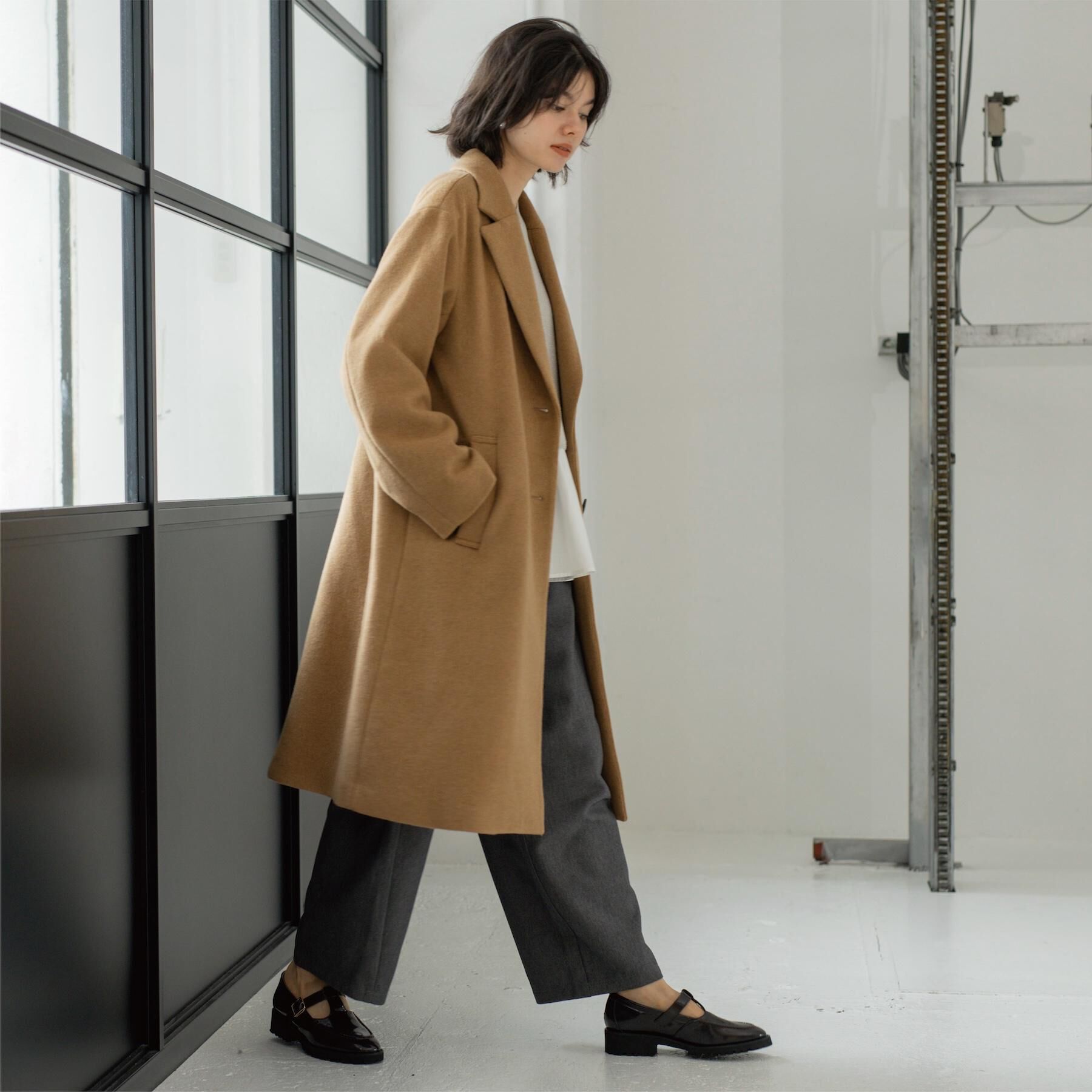 OPAQUE.CLIP「カシミヤブレンドウールチェスターコート」|チェスターコート|