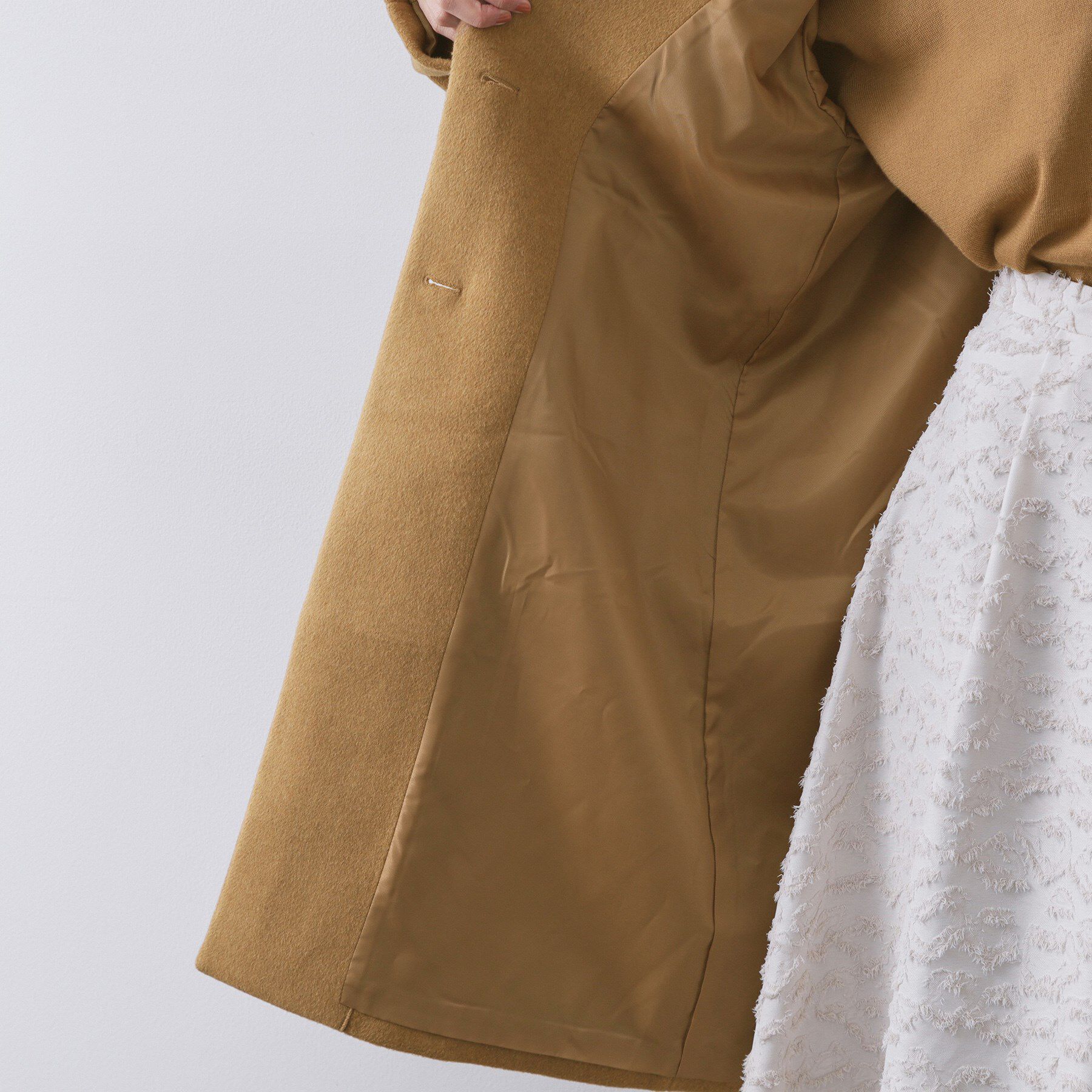 OPAQUE.CLIP「カシミヤブレンドウールチェスターコート」|チェスターコート|