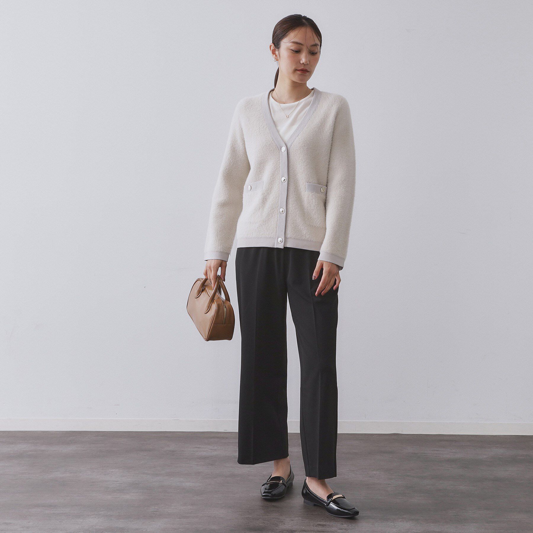 OPAQUE.CLIP「ウォームタッチ イージーワイドパンツ【洗濯機洗OK/ストレッチ】≪SS～LL≫」|その他|