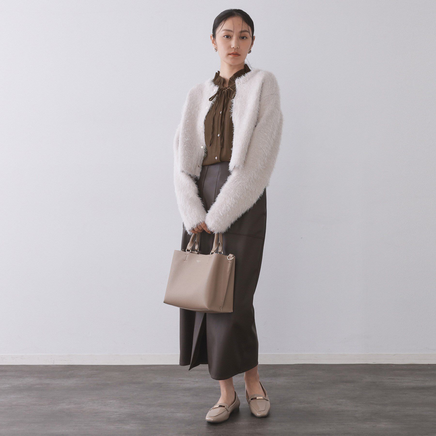 OPAQUE.CLIP「フリルカラーブラウス【洗濯機OK】」|シャツ・ブラウス|