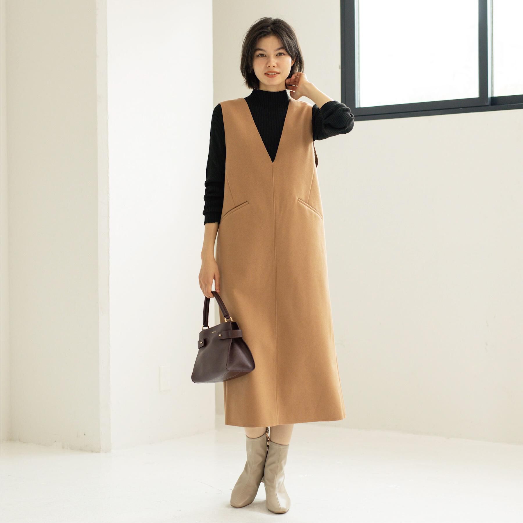 OPAQUE.CLIP「ハイネックリブニット【洗濯機OK】《6col》」|ニット・セーター|