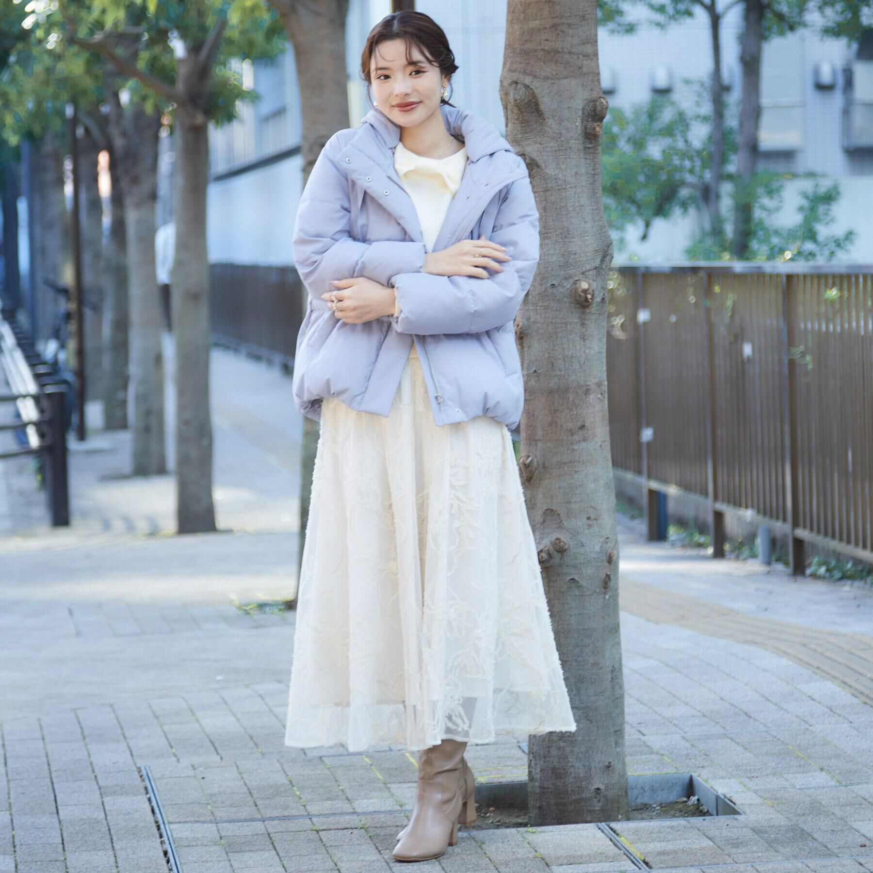 Couture broach「【冬の名品・撥水】愛されダウン」|ダウン|