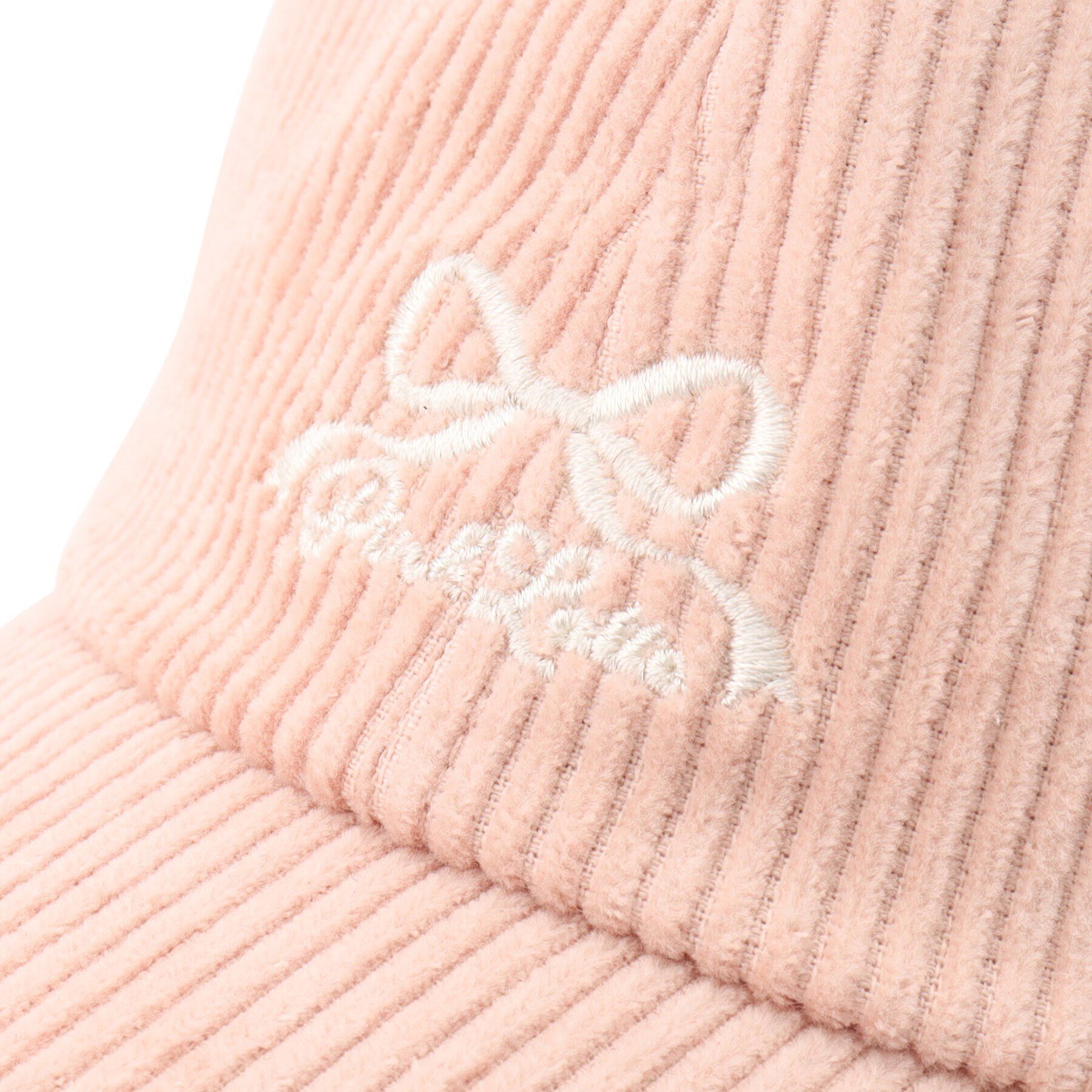 PINK-latte「コーデュロイリボンキャップ」|キャップ・キャスケット|