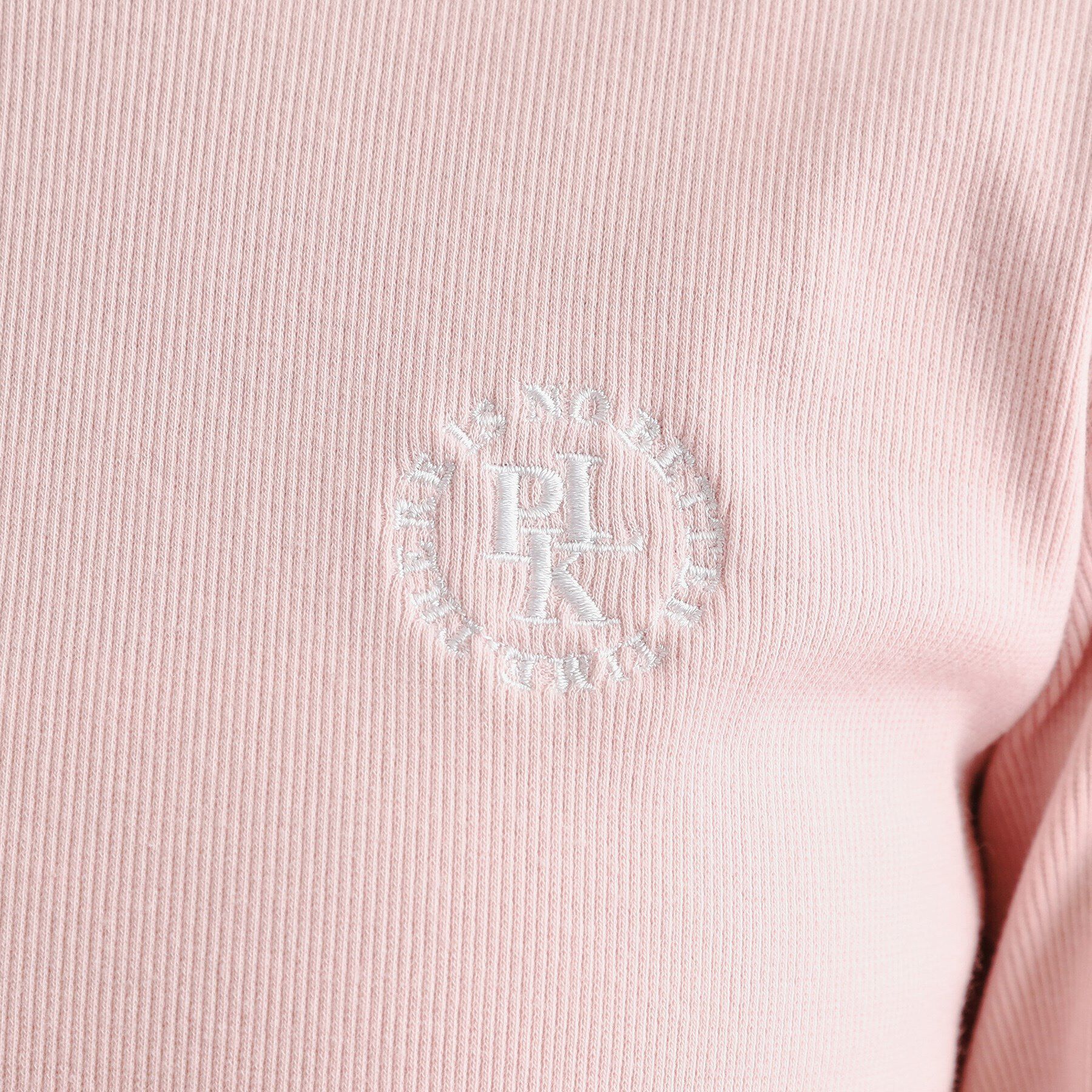 PINK-latte「シンプルテレコ長袖プルオーバー」|Tシャツ・カットソー|