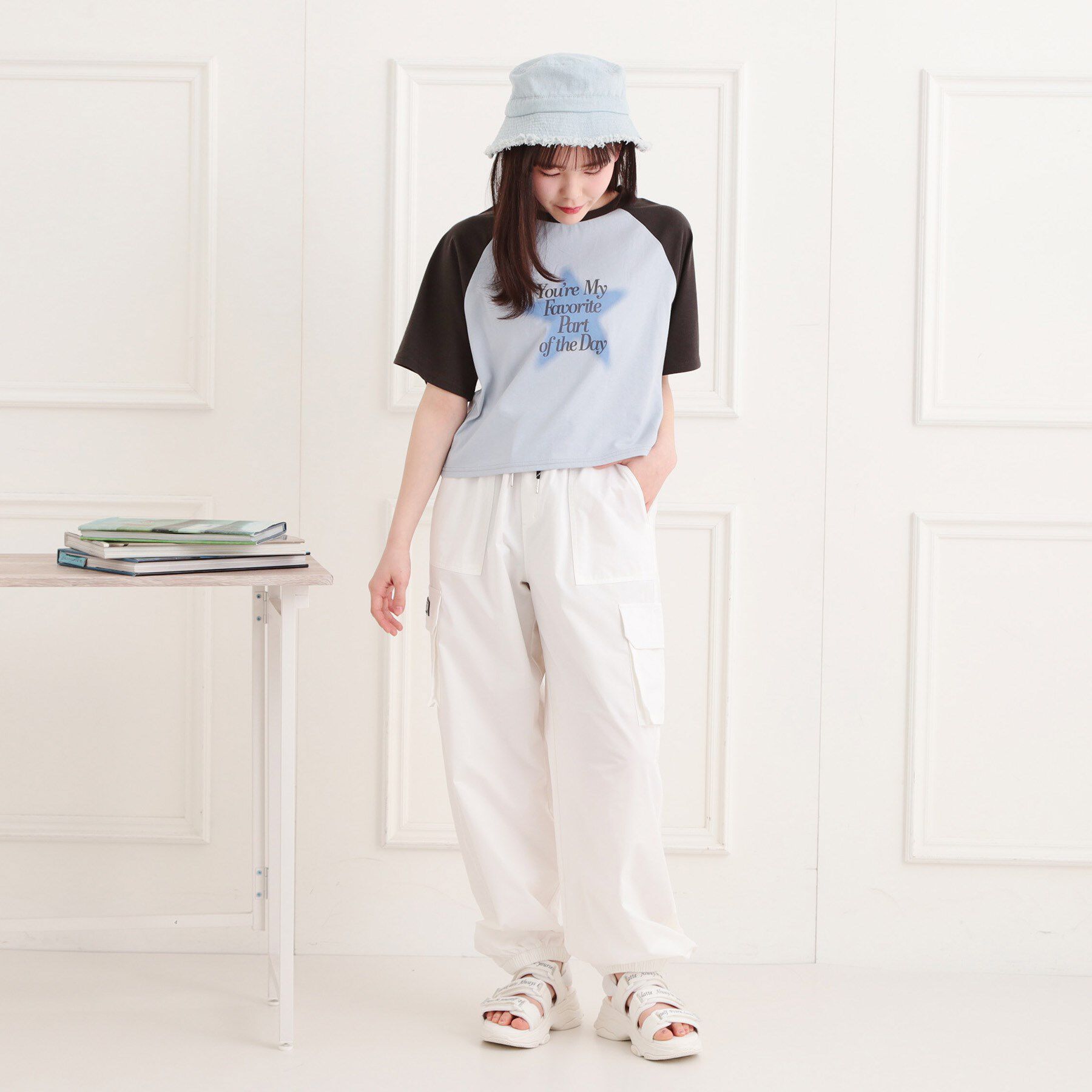 PINK-latte「シンプルカーゴパンツ」|その他|